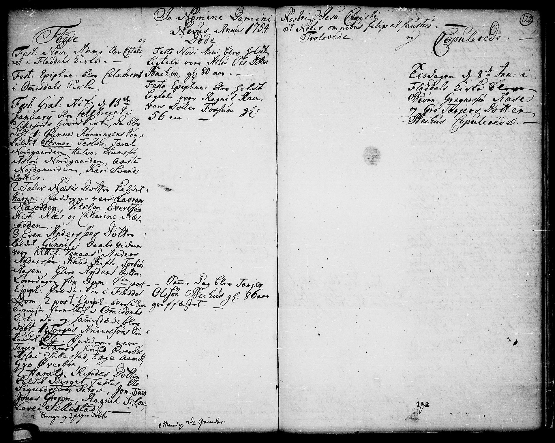 Seljord kirkebøker, SAKO/A-20/F/Fa/L0006: Parish register (official) no. I 6, 1744-1755, p. 122