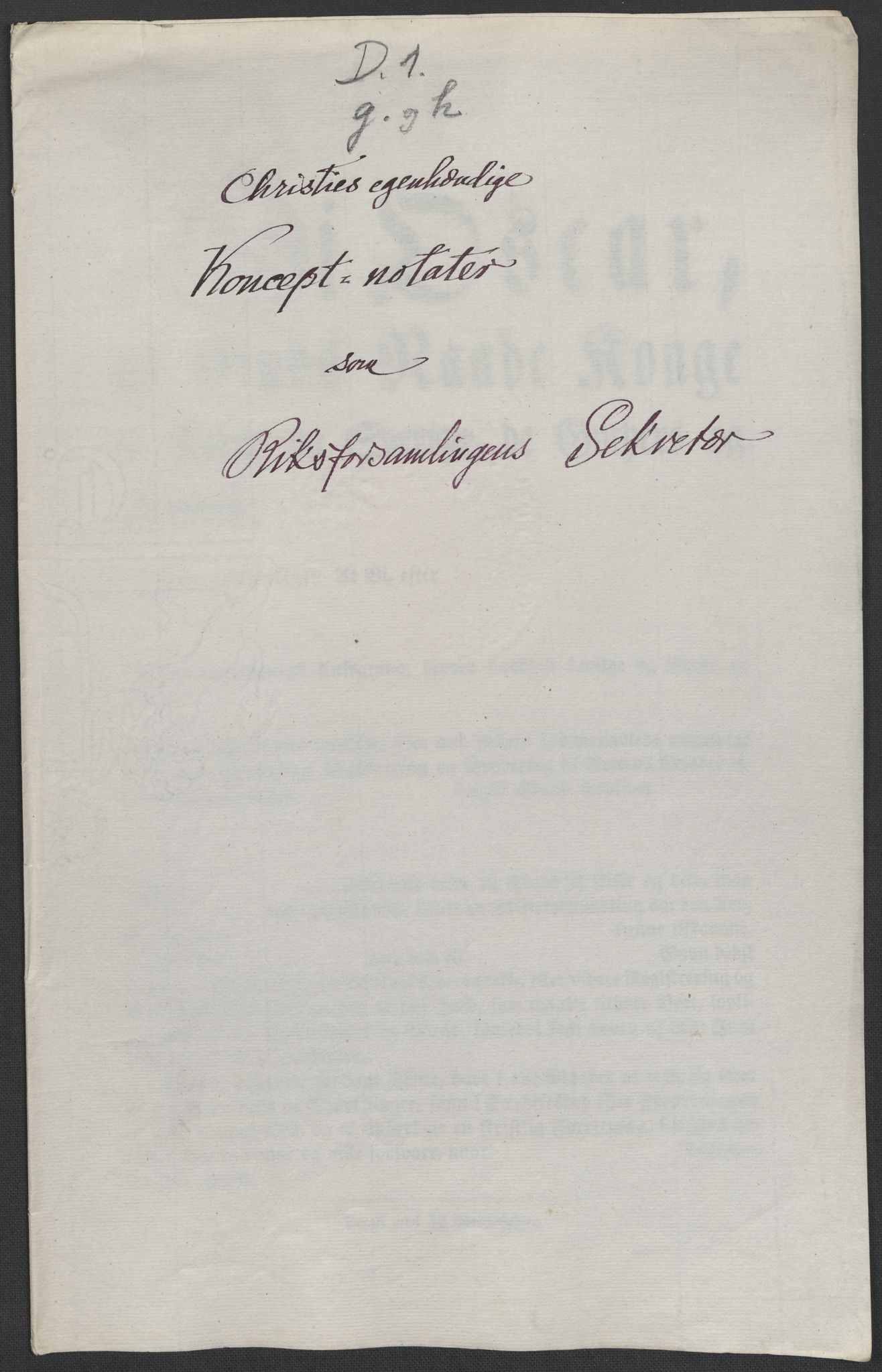Christie, Wilhelm Frimann Koren, RA/PA-0014/F/L0004: Christies dokumenter fra 1814, 1814, p. 128