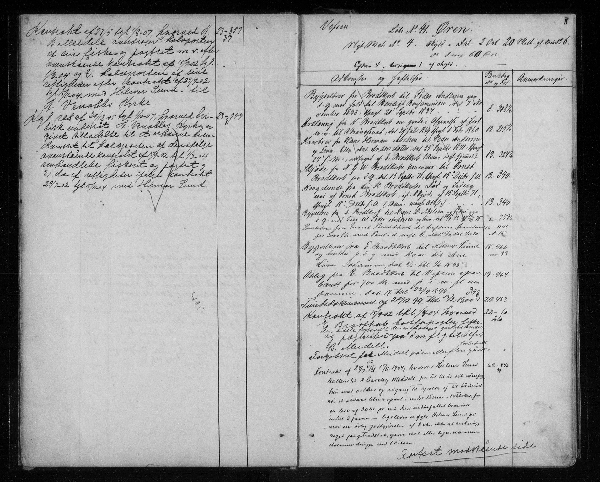 Søndre Helgeland sorenskriveri, SAT/A-4575/1/2/2A/2Aa/L0002: Mortgage register no. 2, 1820-1900, p. 8