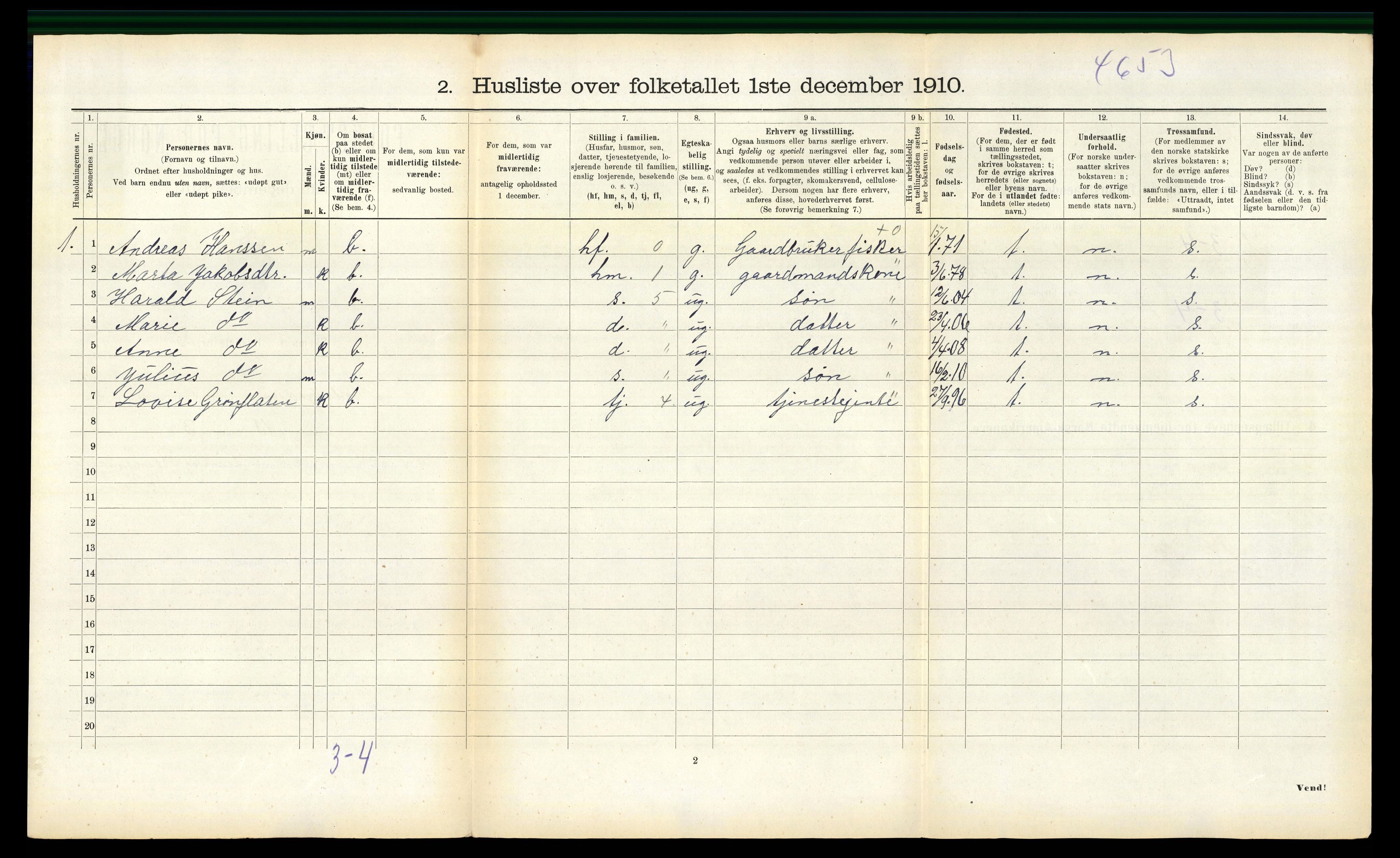 RA, 1910 census for Stadsbygd, 1910, p. 98