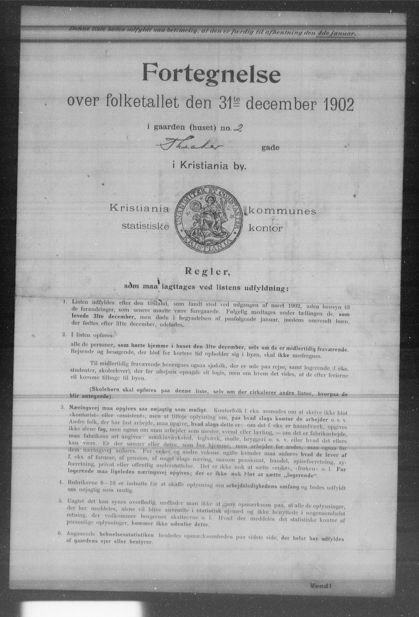 OBA, Municipal Census 1902 for Kristiania, 1902, p. 20154