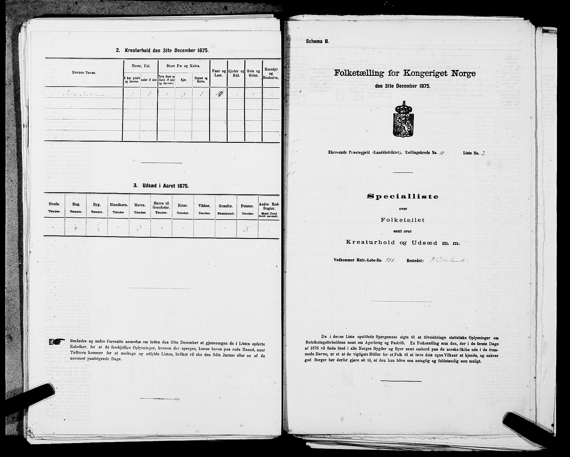 SAST, 1875 census for 1116L Eigersund/Eigersund og Ogna, 1875, p. 1221