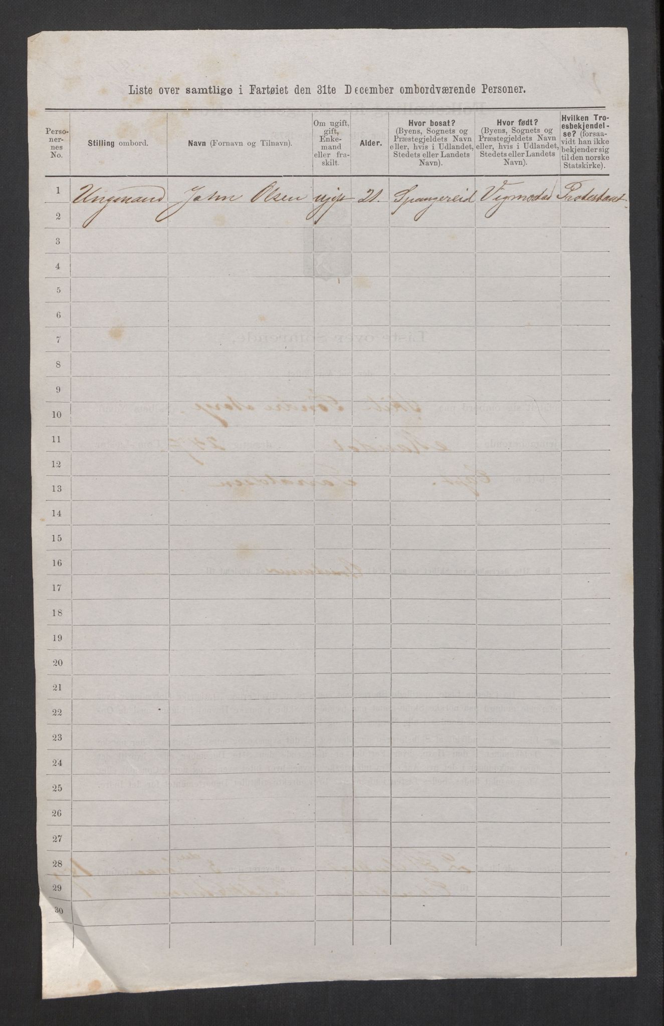 RA, 1875 census, lists of crew on ships: Ships in domestic ports, 1875, p. 406