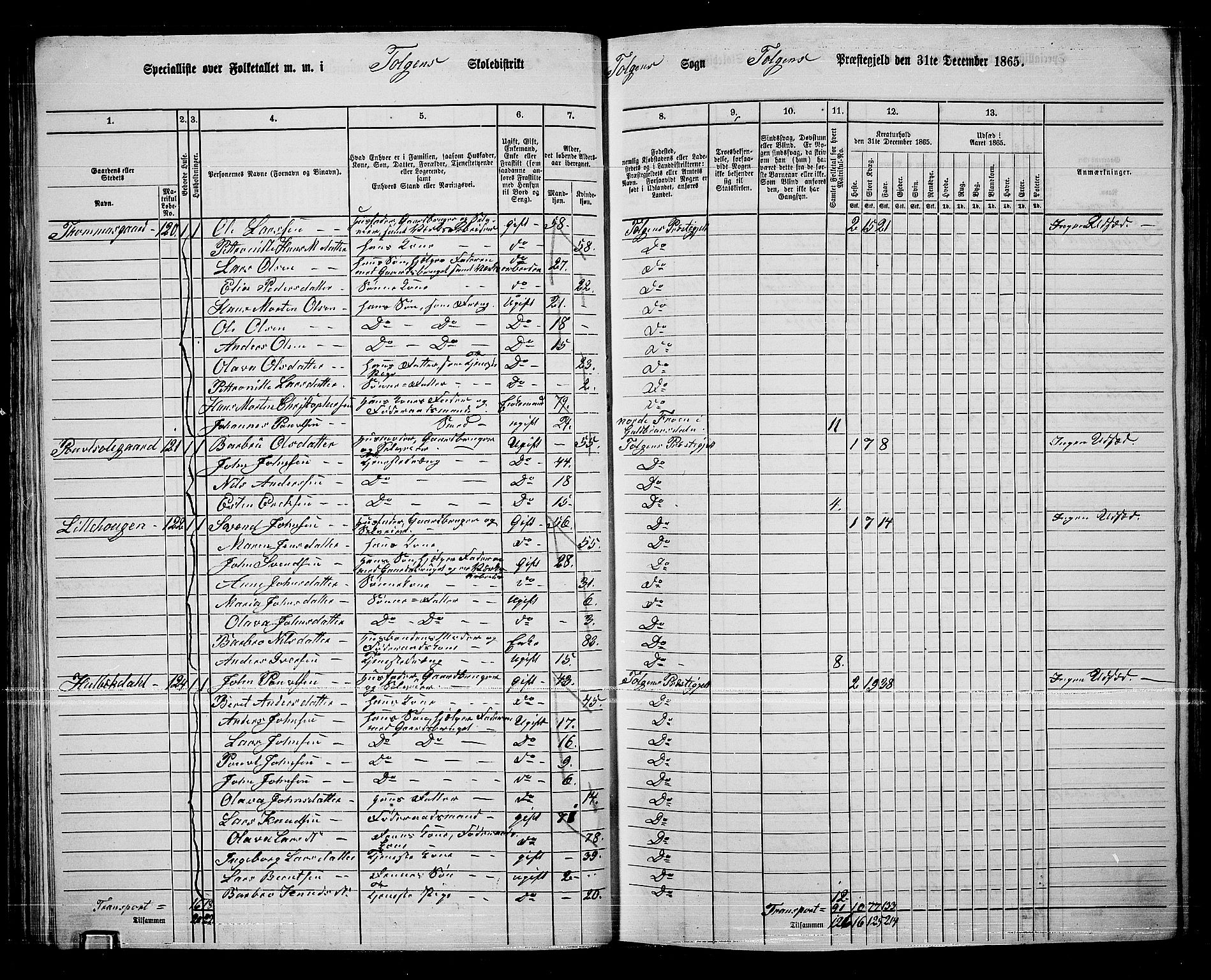 RA, 1865 census for Tolga, 1865, p. 56