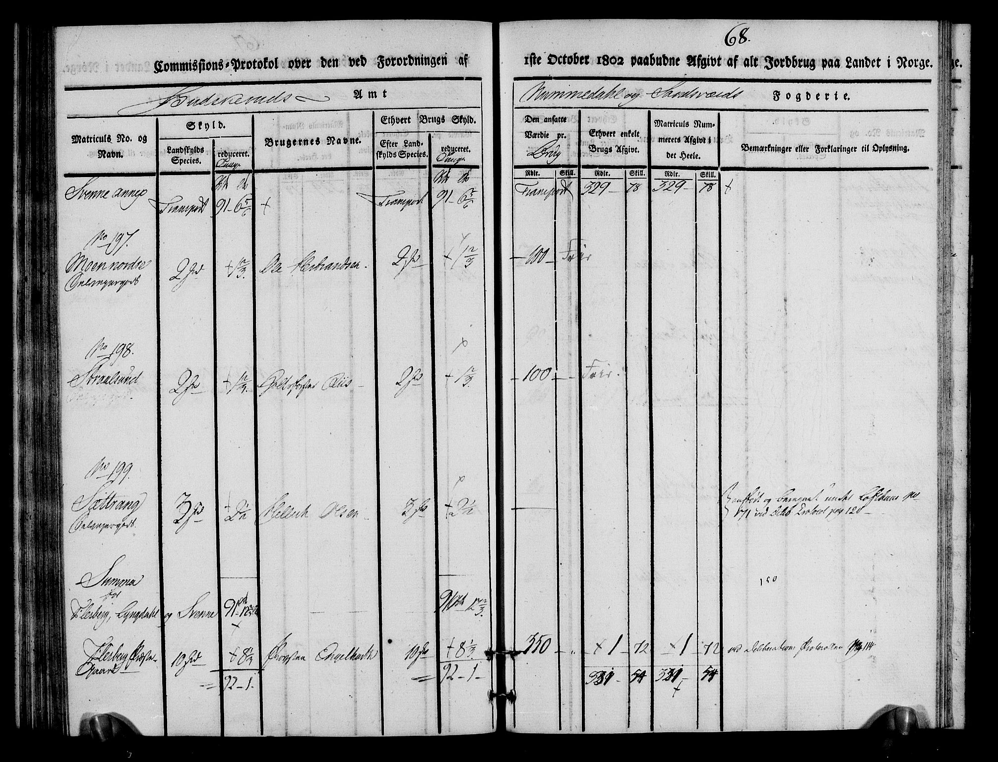 Rentekammeret inntil 1814, Realistisk ordnet avdeling, AV/RA-EA-4070/N/Ne/Nea/L0055: Numedal og Sandsvær fogderi. Kommisjonsprotokoll for Flesberg prestegjeld, 1803, p. 69