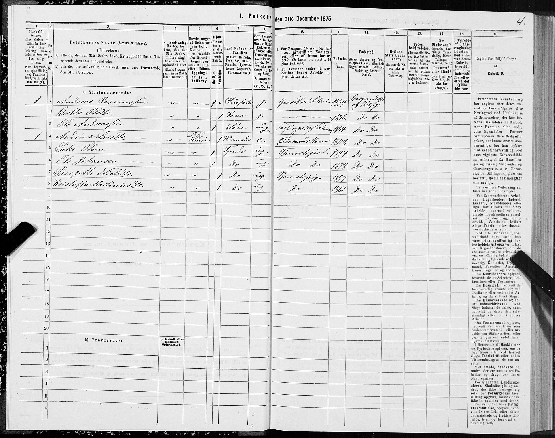 SAT, 1875 census for 1531P Borgund, 1875, p. 5004