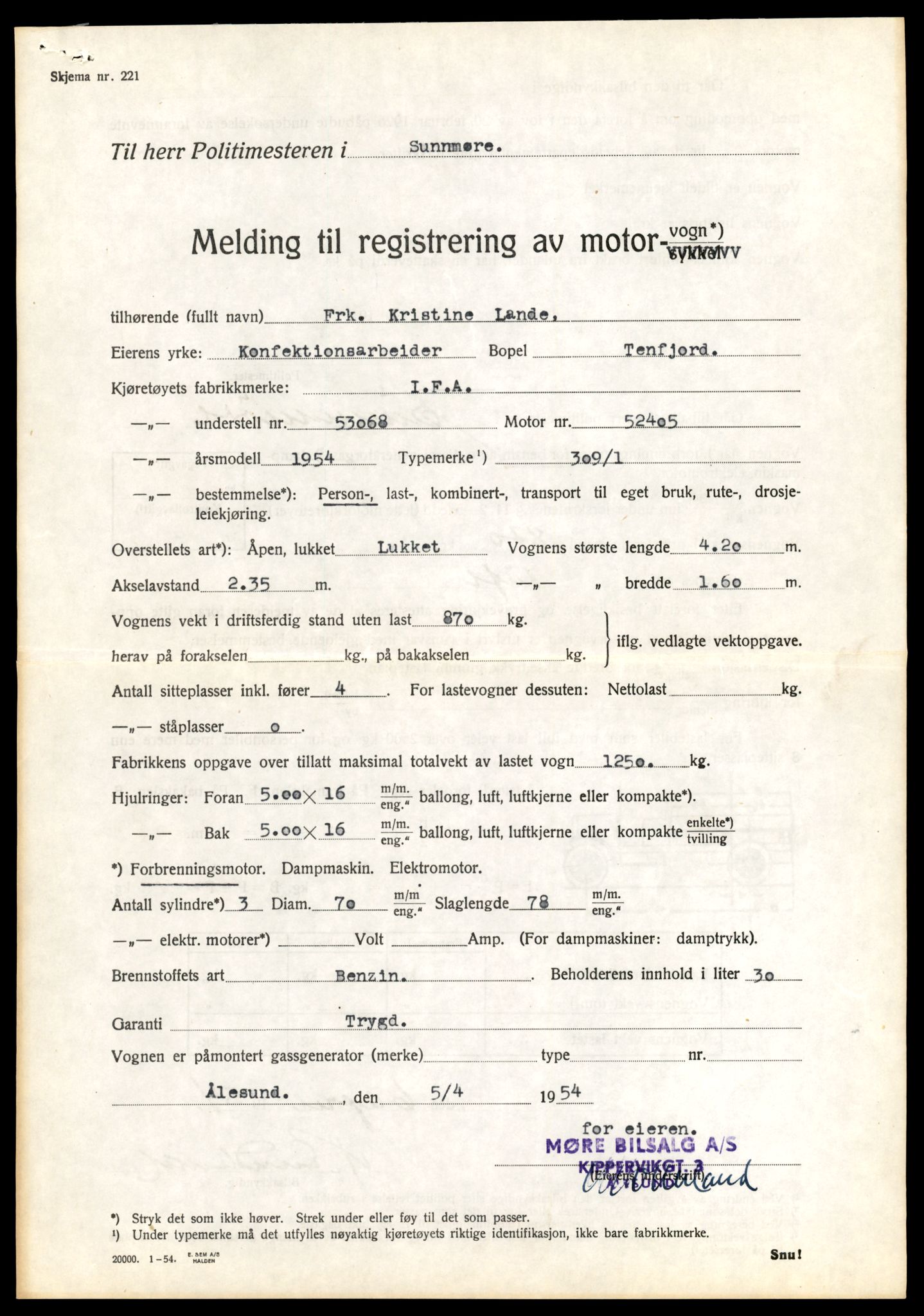 Møre og Romsdal vegkontor - Ålesund trafikkstasjon, AV/SAT-A-4099/F/Fe/L0045: Registreringskort for kjøretøy T 14320 - T 14444, 1927-1998, p. 1563