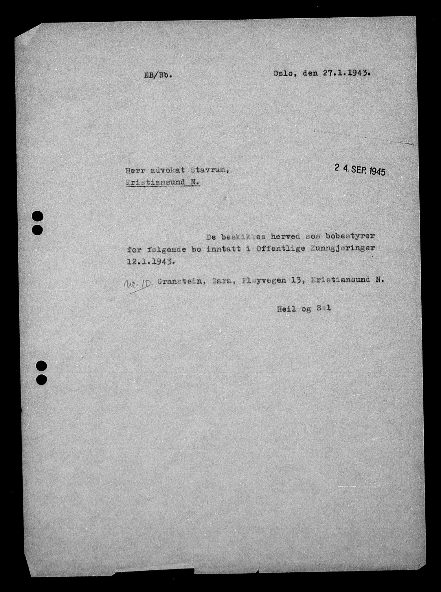 Justisdepartementet, Tilbakeføringskontoret for inndratte formuer, AV/RA-S-1564/H/Hc/Hcb/L0914: --, 1945-1947, p. 215