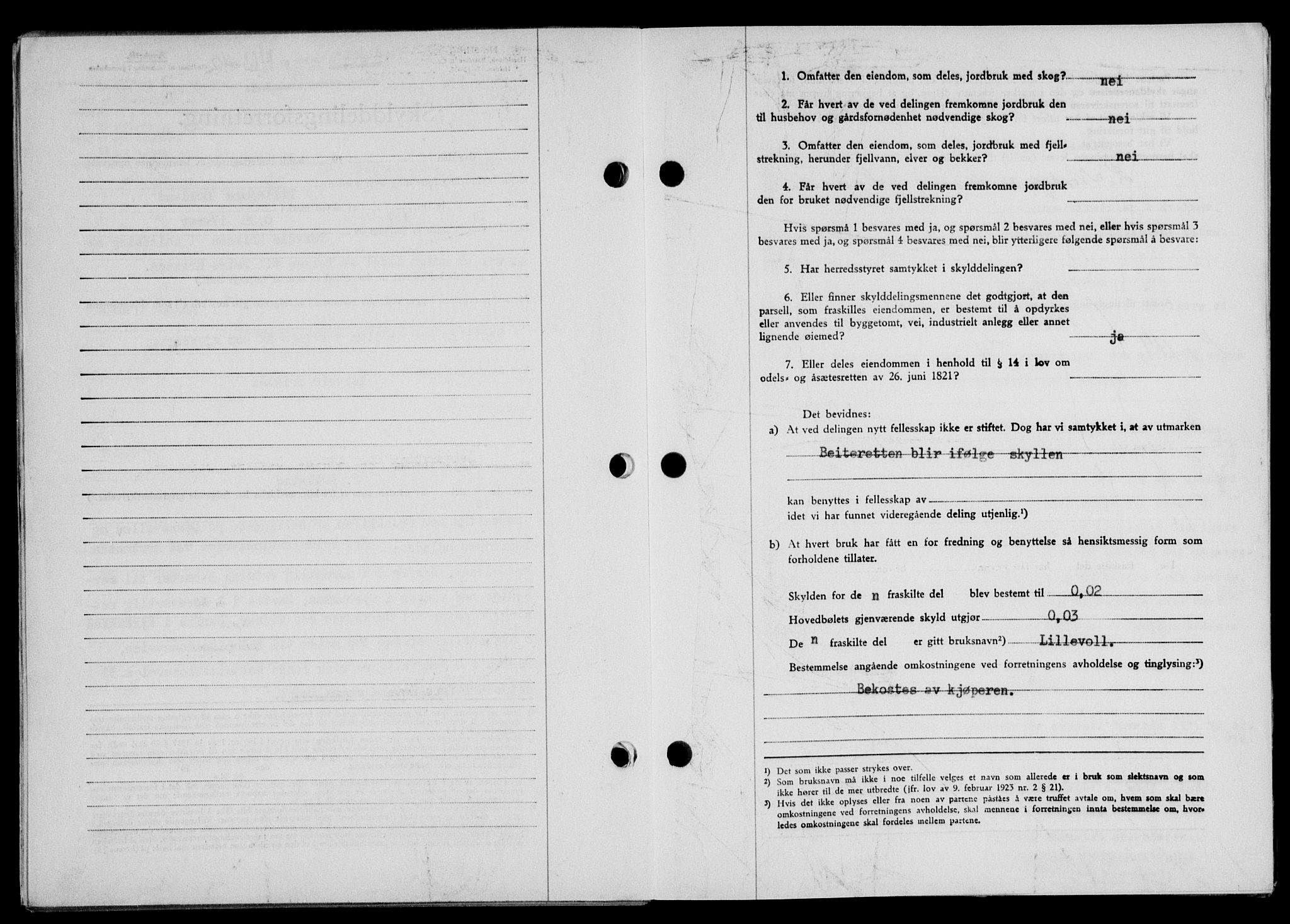 Lofoten sorenskriveri, SAT/A-0017/1/2/2C/L0010a: Mortgage book no. 10a, 1942-1943, Diary no: : 1463/1942