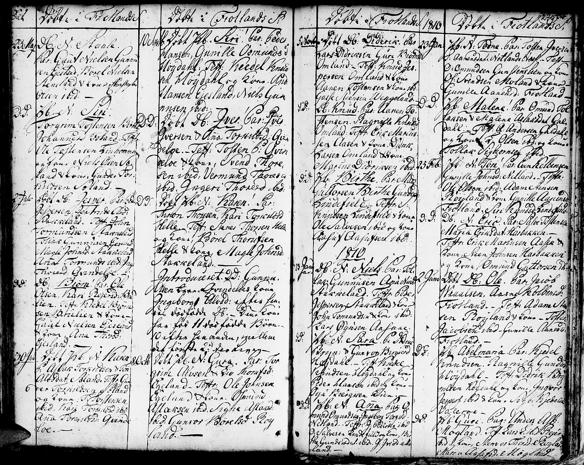 Hægebostad sokneprestkontor, SAK/1111-0024/F/Fa/Faa/L0001: Parish register (official) no. A 1 /3, 1760-1826, p. 270