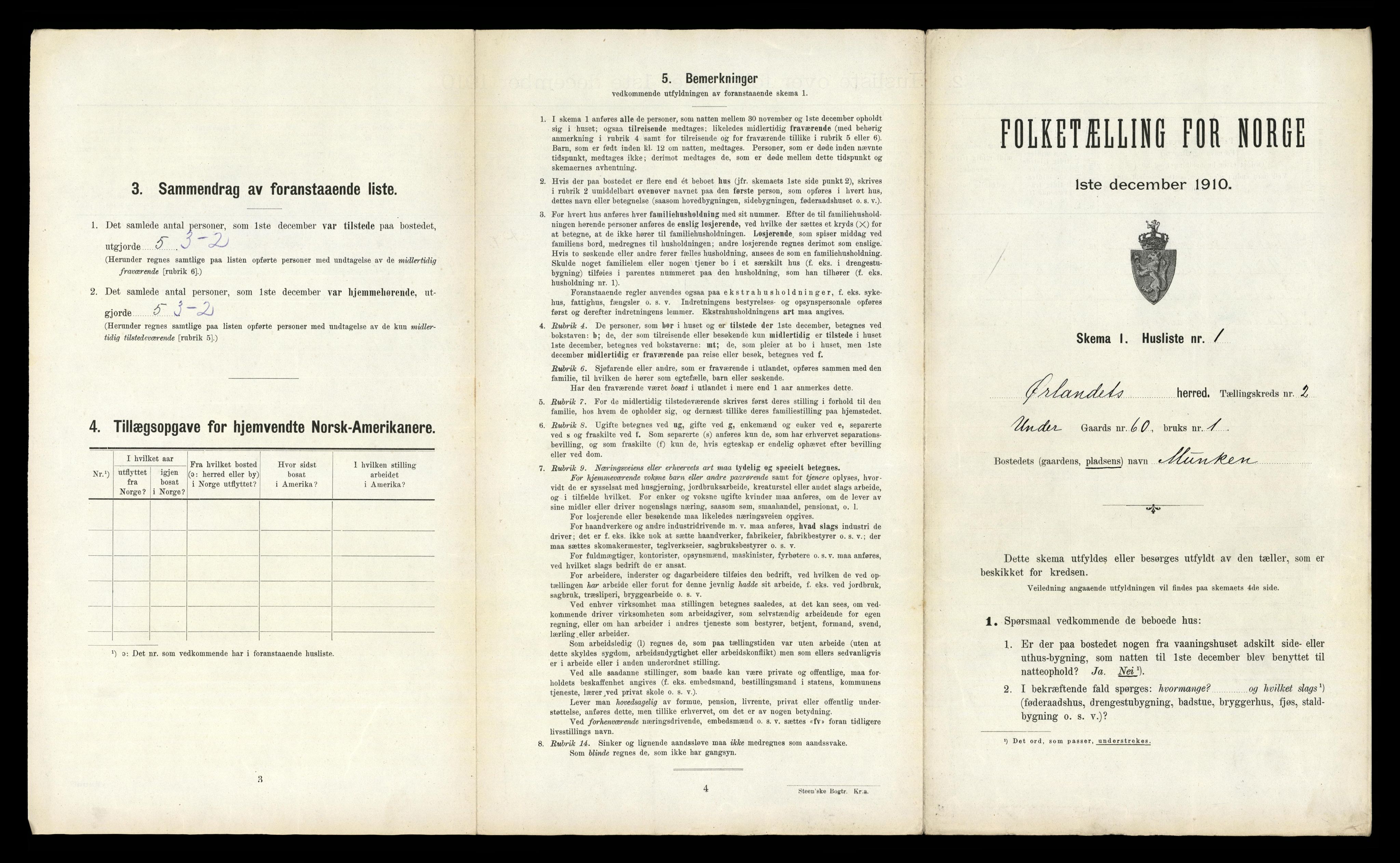 RA, 1910 census for Ørland, 1910, p. 65