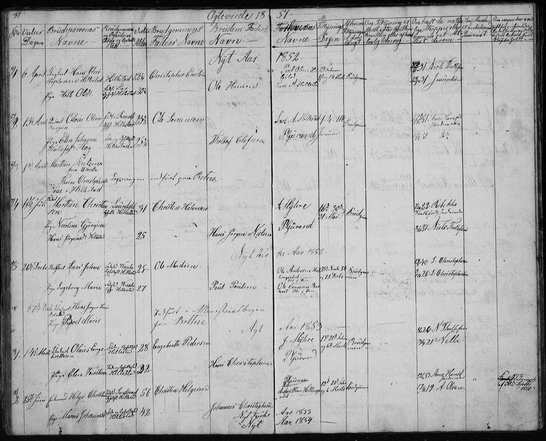 Botne kirkebøker, AV/SAKO-A-340/G/Gb/L0001: Parish register (copy) no. II 1, 1848-1860, p. 31