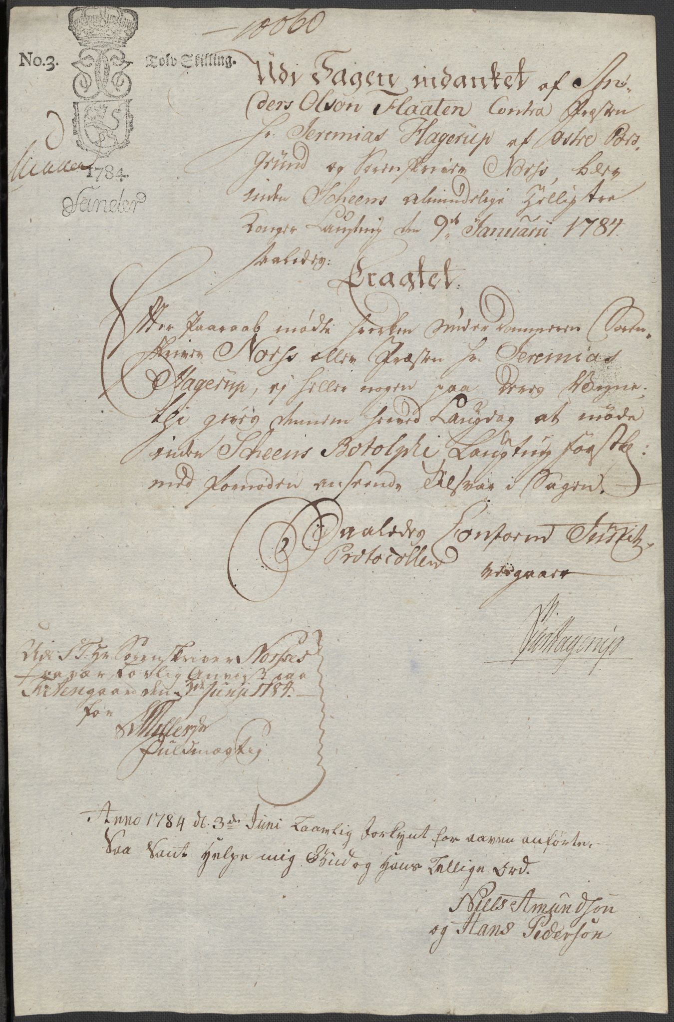 Riksarkivets diplomsamling, RA/EA-5965/F15/L0026: Prestearkiv - Telemark, 1575-1838, p. 17