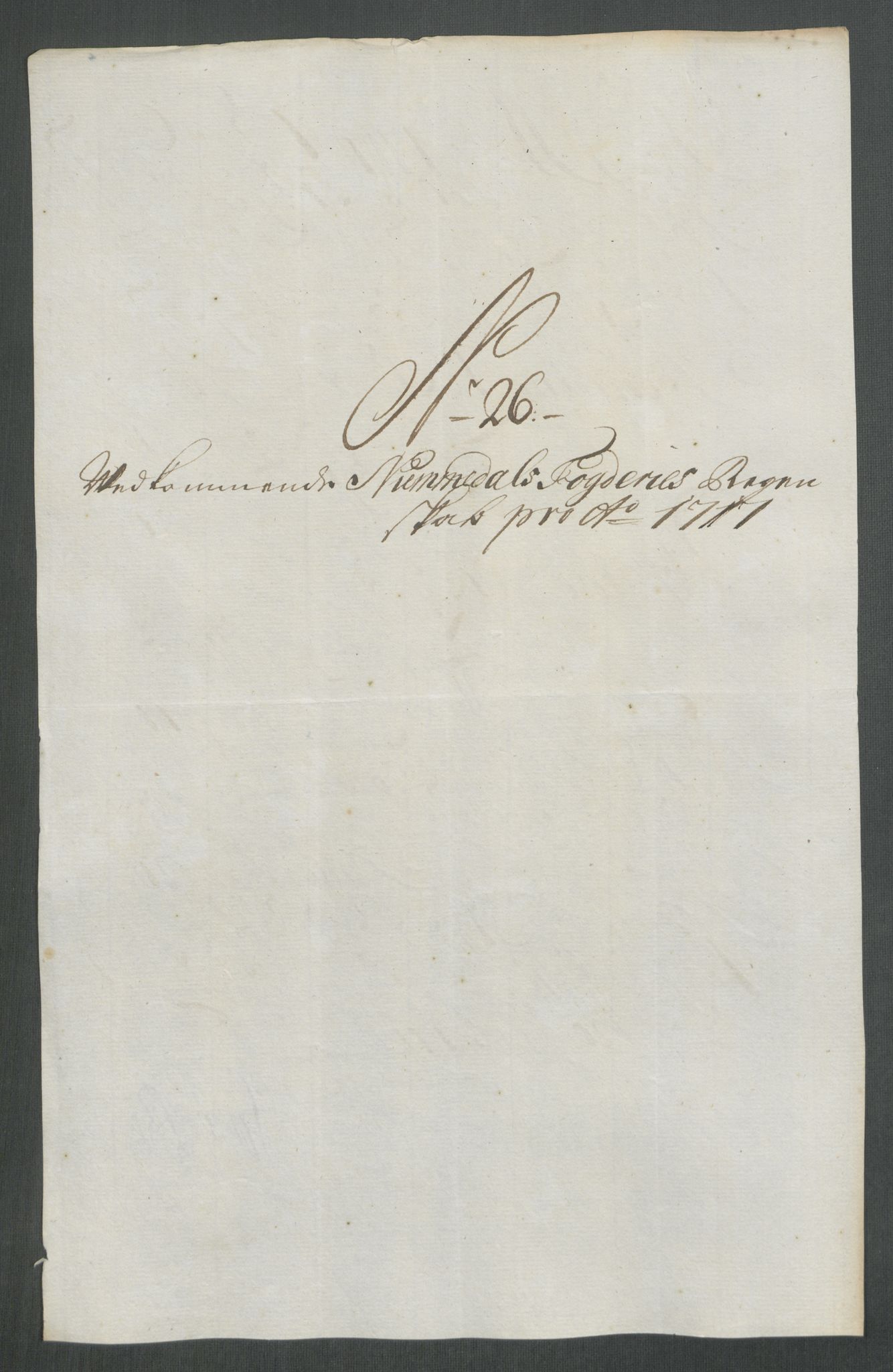 Rentekammeret inntil 1814, Reviderte regnskaper, Fogderegnskap, AV/RA-EA-4092/R64/L4438: Fogderegnskap Namdal, 1717, p. 189