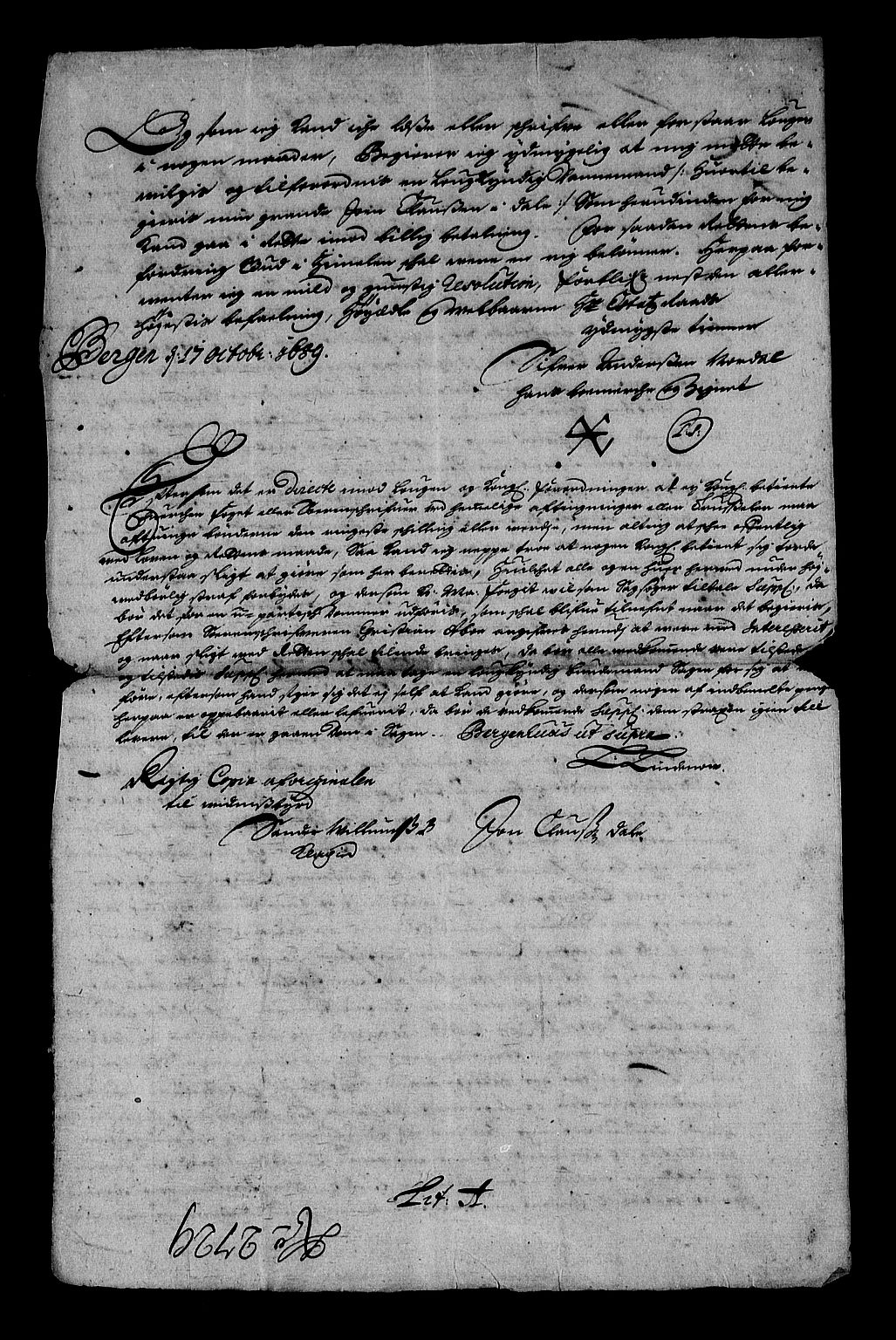 Stattholderembetet 1572-1771, AV/RA-EA-2870/Af/L0003: Avskrifter av vedlegg til originale supplikker, nummerert i samsvar med supplikkbøkene, 1689-1691, p. 206