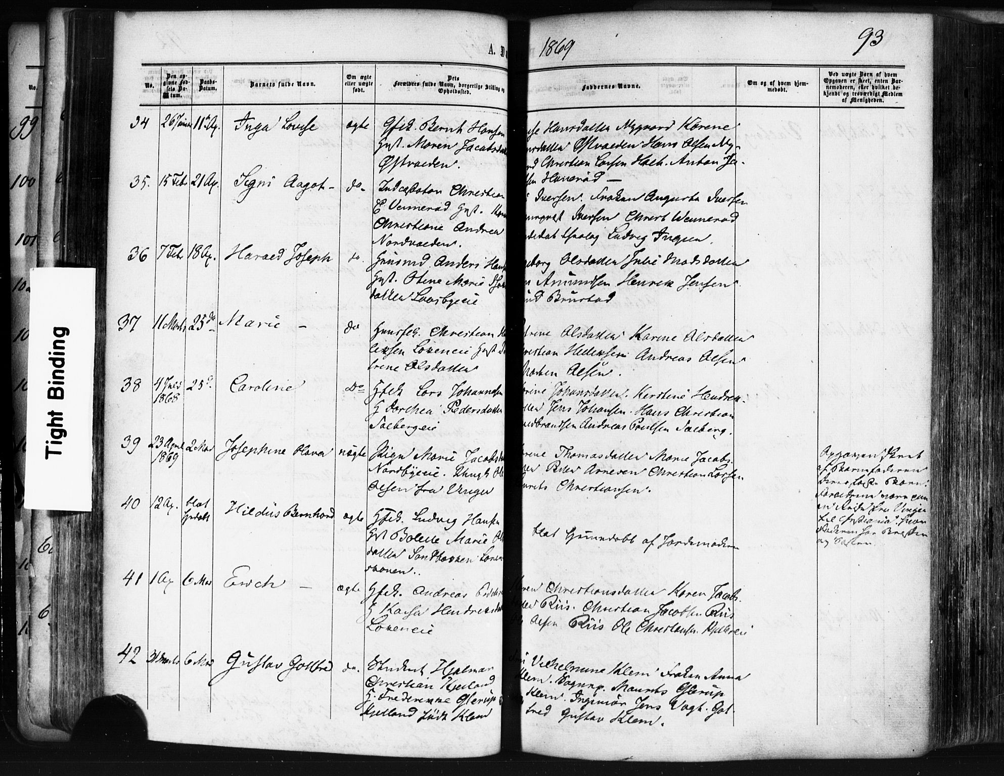 Skedsmo prestekontor Kirkebøker, AV/SAO-A-10033a/F/Fa/L0011: Parish register (official) no. I 11, 1866-1876, p. 93