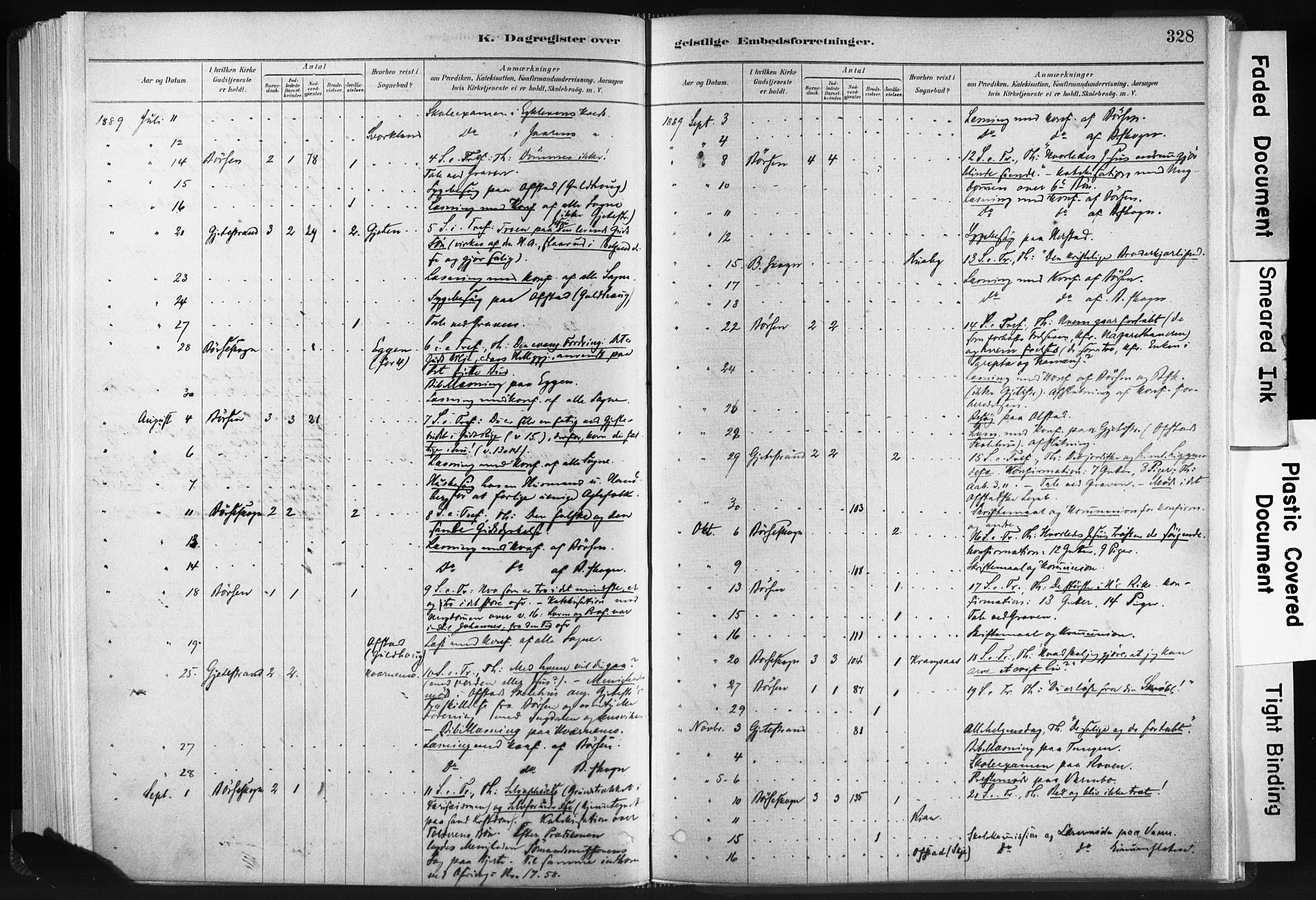 Ministerialprotokoller, klokkerbøker og fødselsregistre - Sør-Trøndelag, SAT/A-1456/665/L0773: Parish register (official) no. 665A08, 1879-1905, p. 328