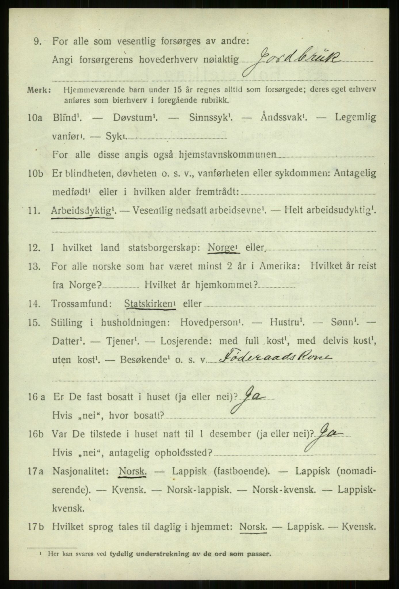 SATØ, 1920 census for Målselv, 1920, p. 6986