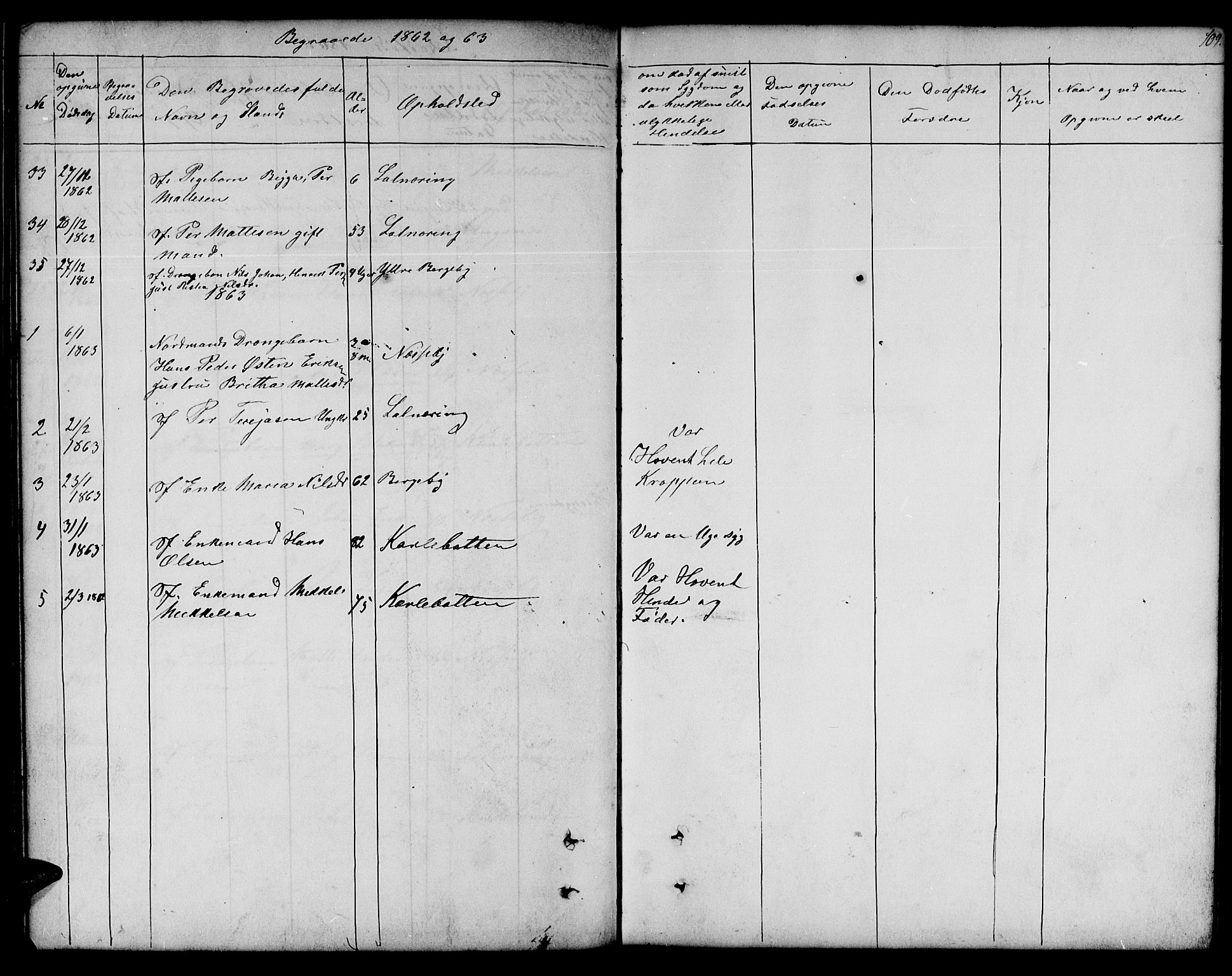 Nesseby sokneprestkontor, SATØ/S-1330/H/Hb/L0001klokker: Parish register (copy) no. 1, 1844-1861, p. 109