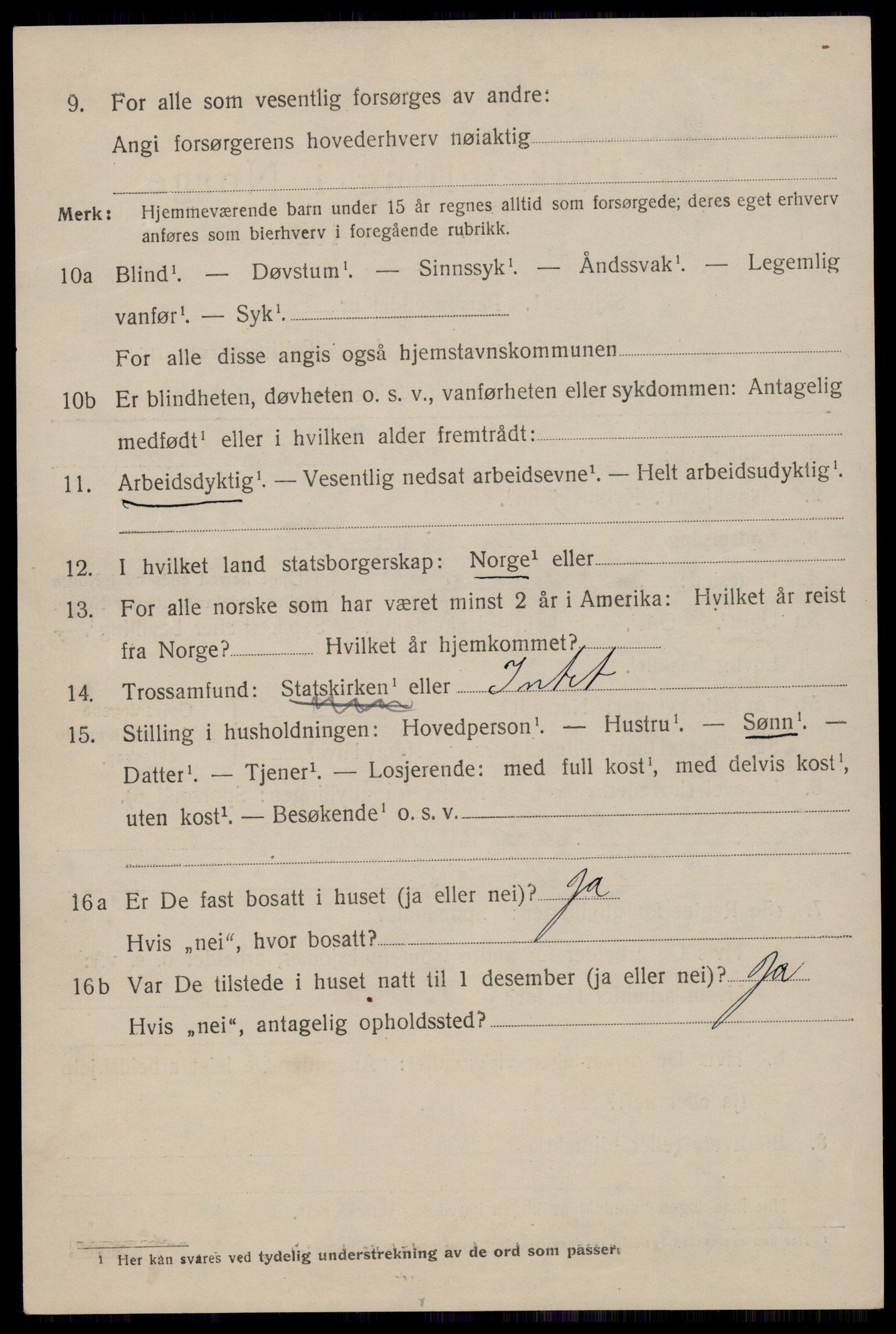 SAST, 1920 census for Stavanger, 1920, p. 44795