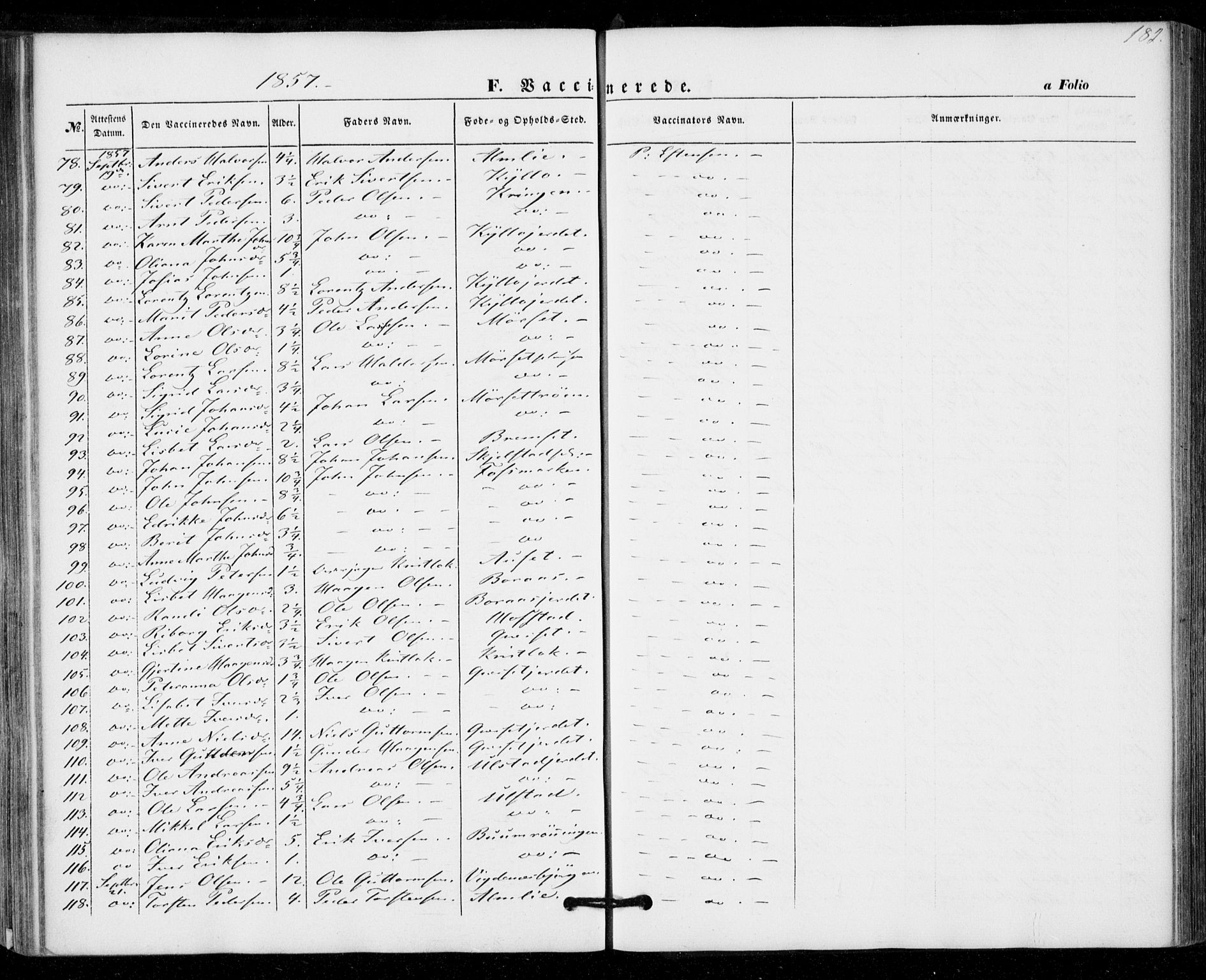 Ministerialprotokoller, klokkerbøker og fødselsregistre - Nord-Trøndelag, SAT/A-1458/703/L0028: Parish register (official) no. 703A01, 1850-1862, p. 182