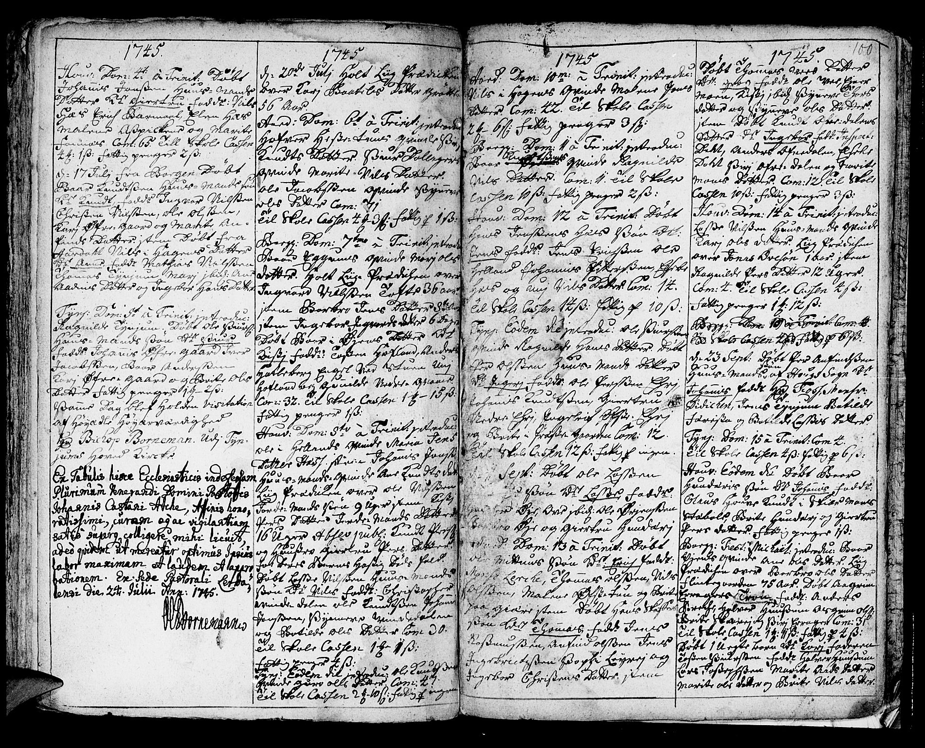 Lærdal sokneprestembete, SAB/A-81201: Parish register (official) no. A 1, 1711-1752, p. 100