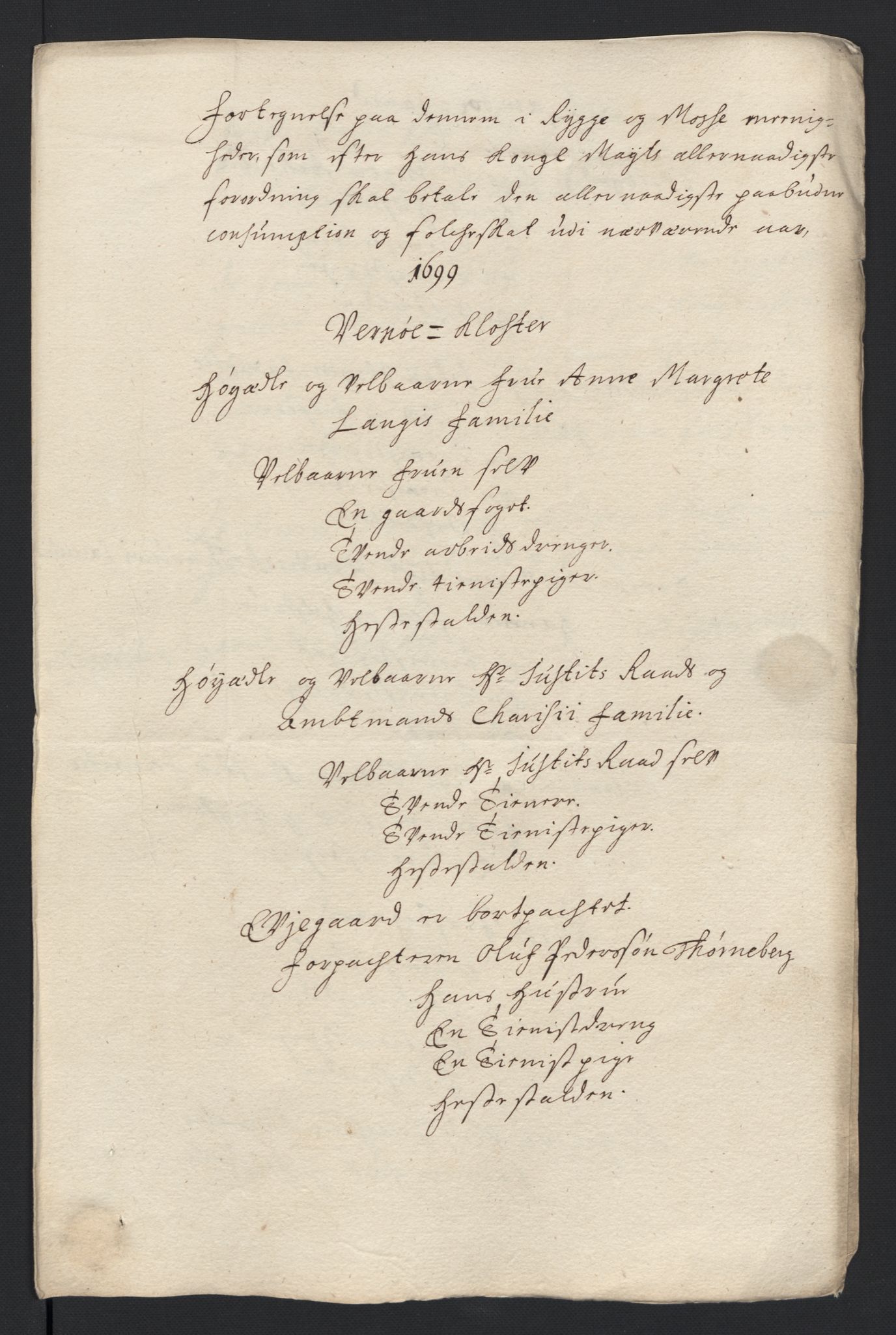 Rentekammeret inntil 1814, Reviderte regnskaper, Fogderegnskap, AV/RA-EA-4092/R04/L0128: Fogderegnskap Moss, Onsøy, Tune, Veme og Åbygge, 1699, p. 69