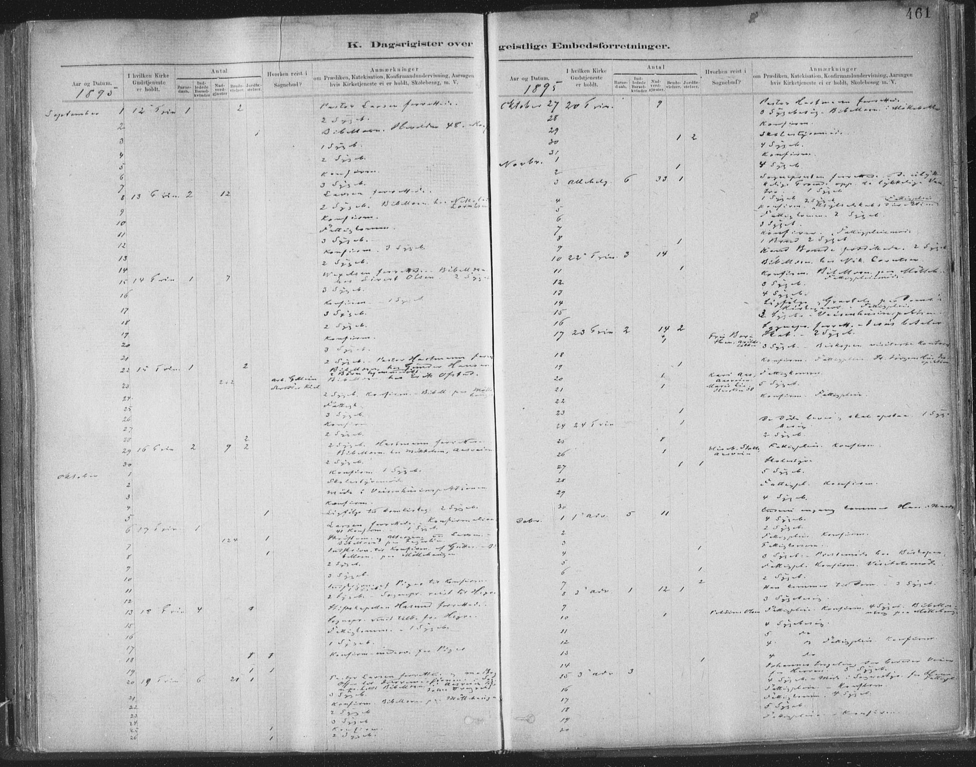 Ministerialprotokoller, klokkerbøker og fødselsregistre - Sør-Trøndelag, AV/SAT-A-1456/603/L0163: Parish register (official) no. 603A02, 1879-1895, p. 461