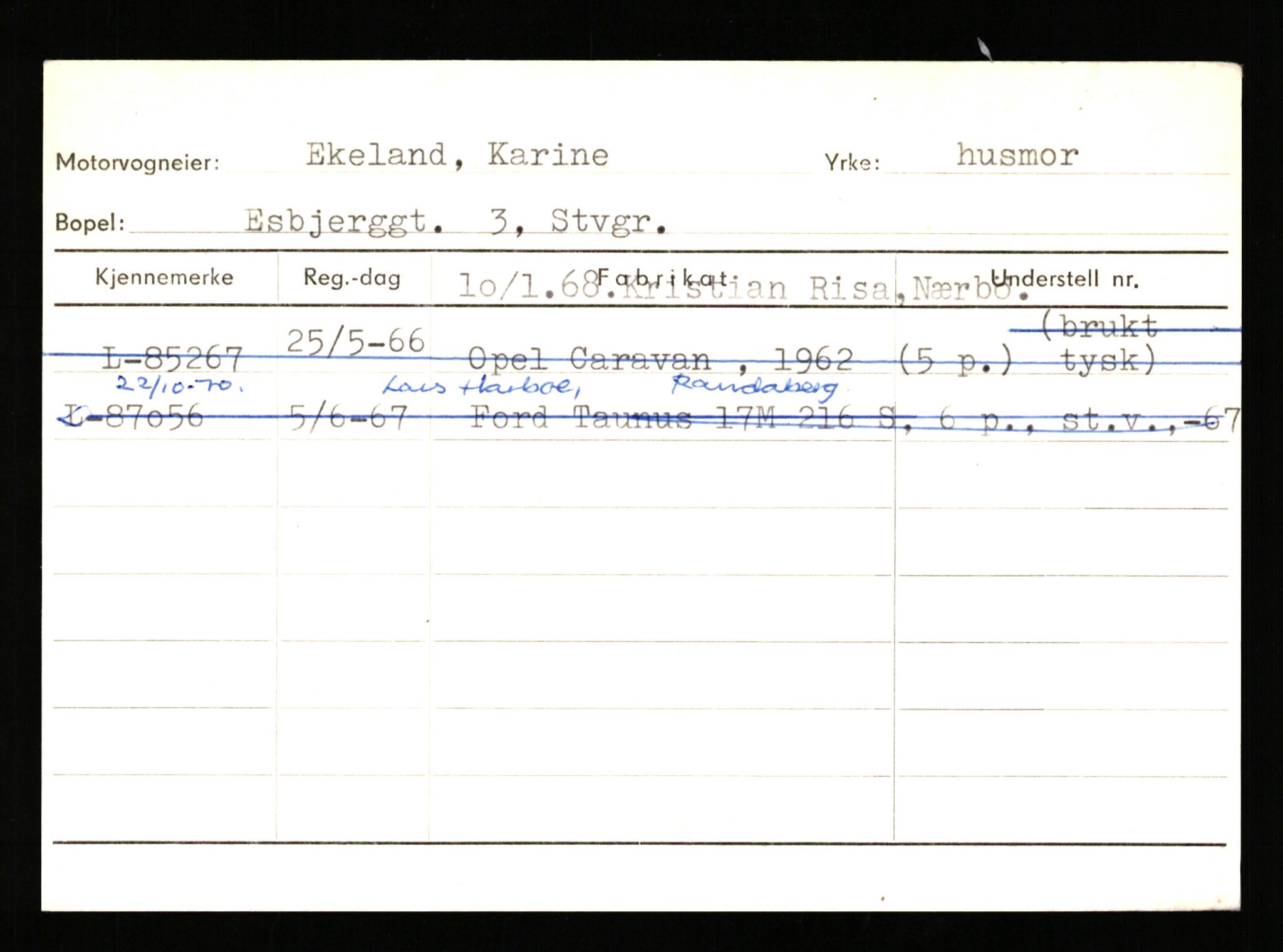 Stavanger trafikkstasjon, AV/SAST-A-101942/0/H/L0007: Egerøy - Eppeland, 1930-1971, p. 1473