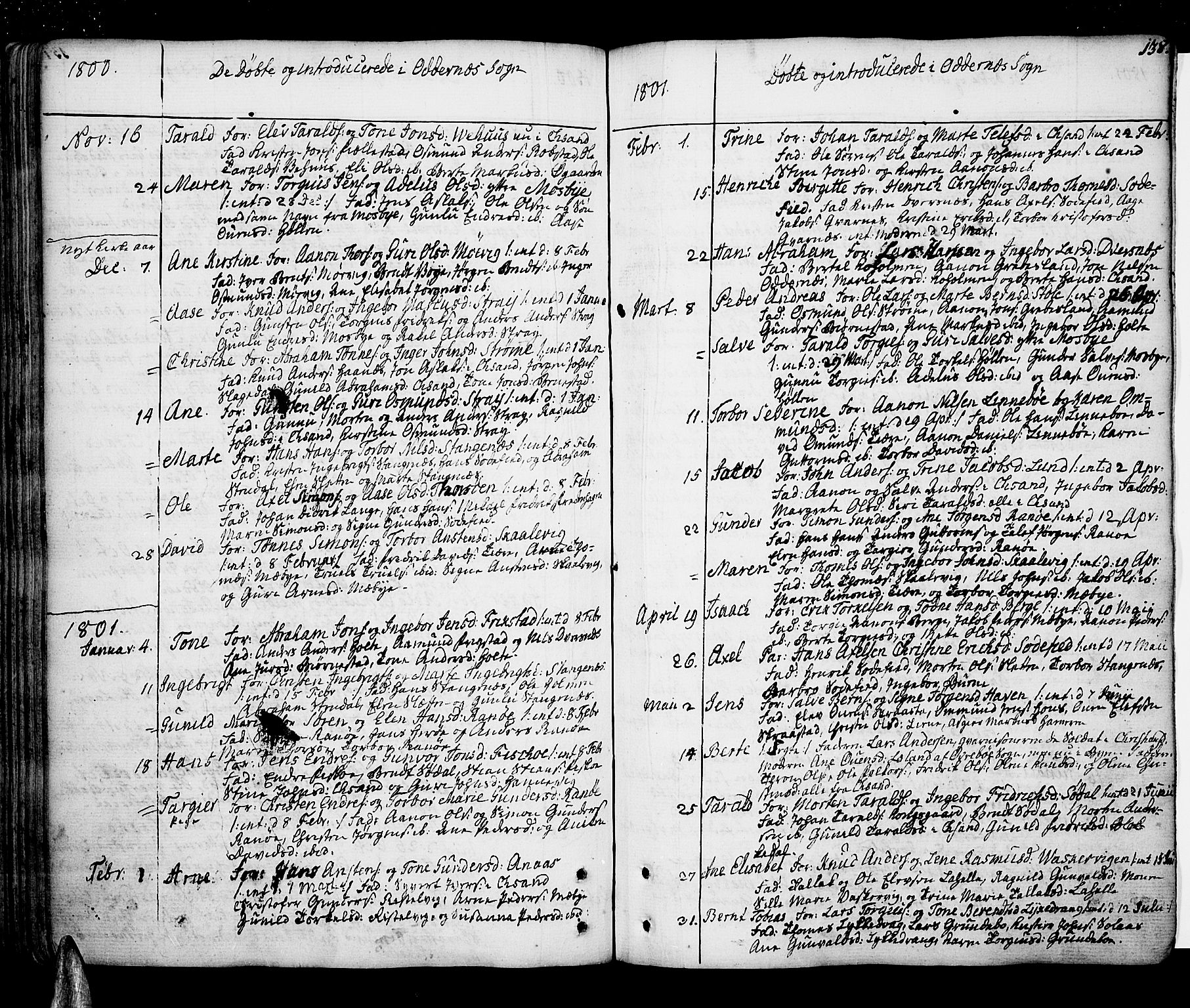 Oddernes sokneprestkontor, SAK/1111-0033/F/Fa/Faa/L0004: Parish register (official) no. A 4, 1764-1820, p. 138