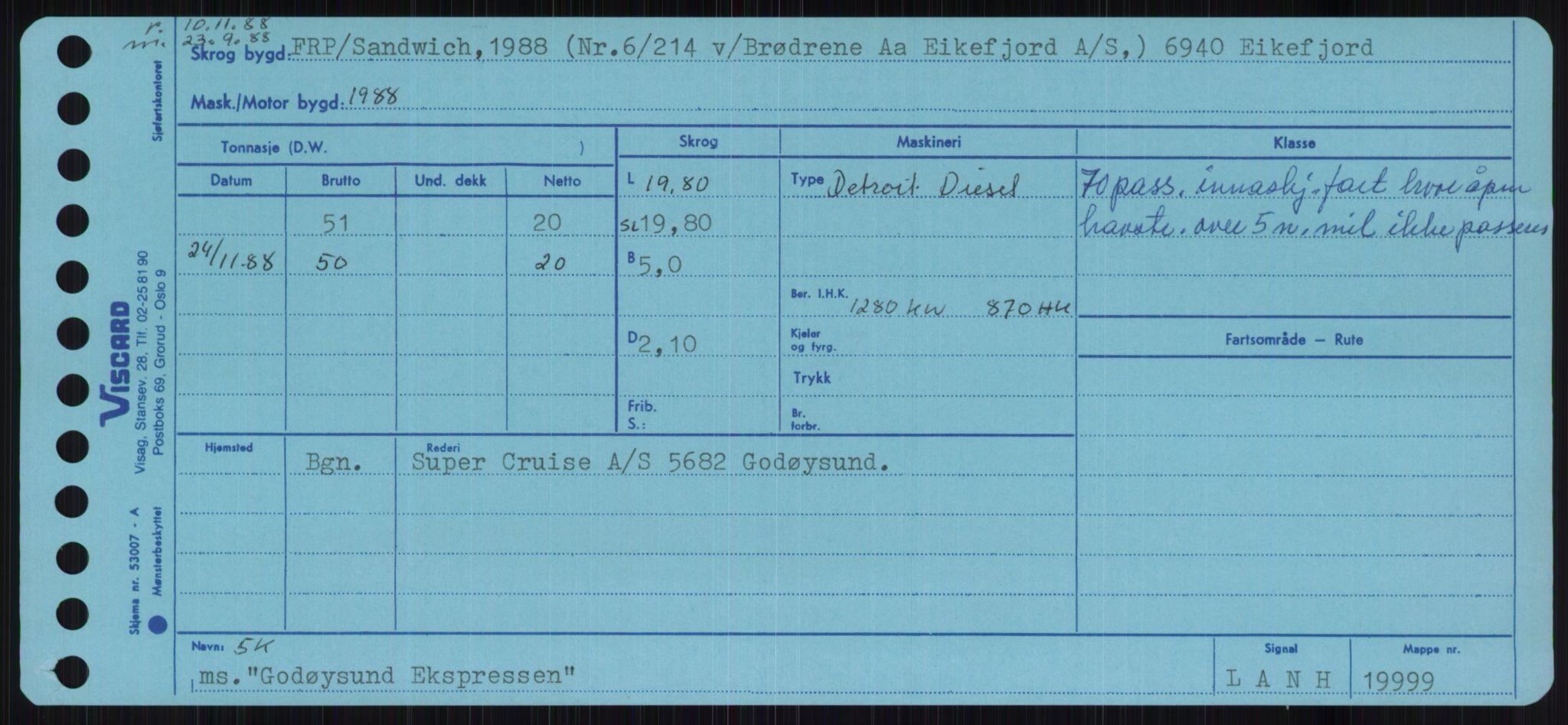 Sjøfartsdirektoratet med forløpere, Skipsmålingen, AV/RA-S-1627/H/Ha/L0002/0002: Fartøy, Eik-Hill / Fartøy, G-Hill, p. 195