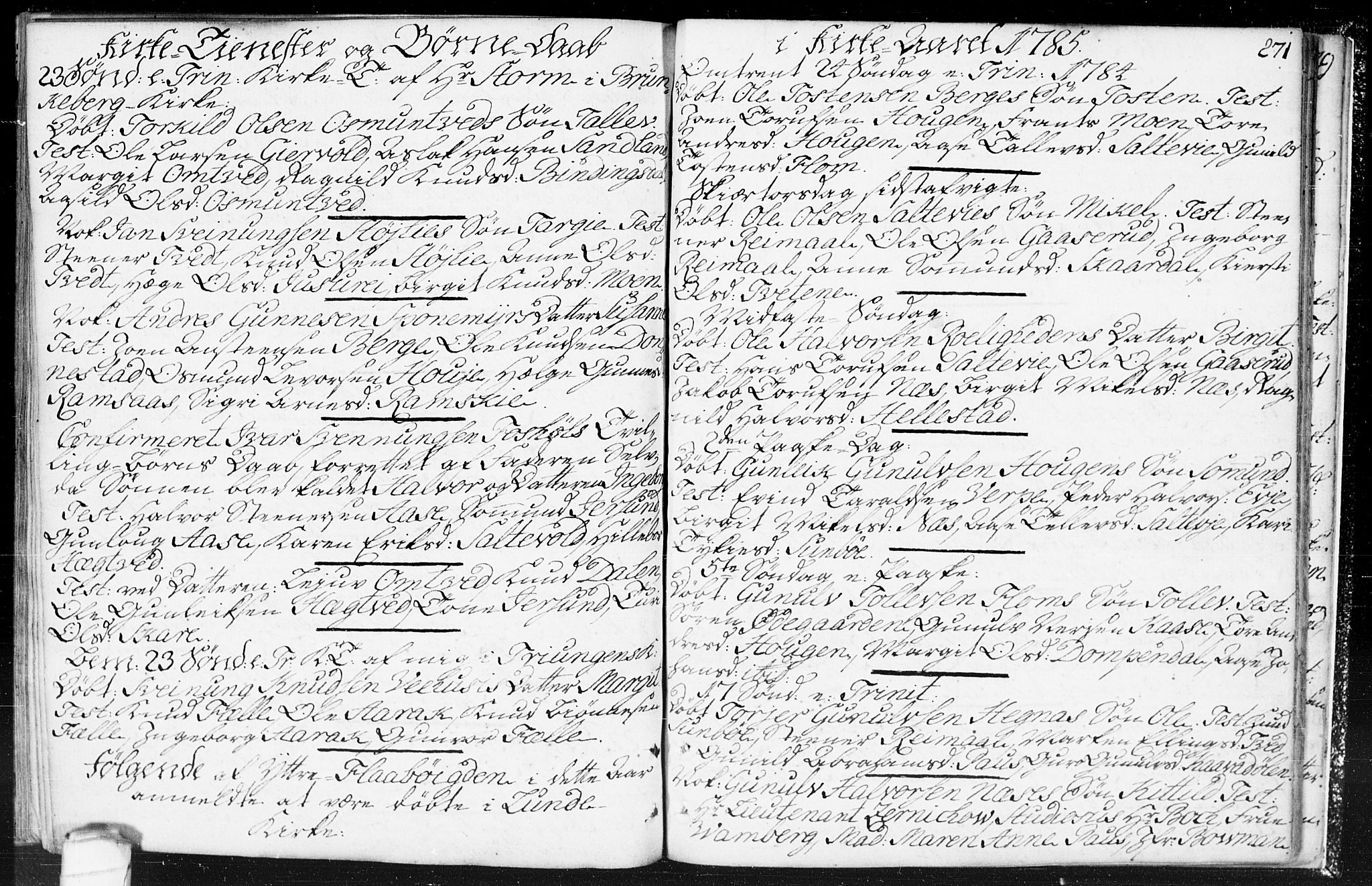 Kviteseid kirkebøker, SAKO/A-276/F/Fa/L0002: Parish register (official) no. I 2, 1773-1786, p. 271