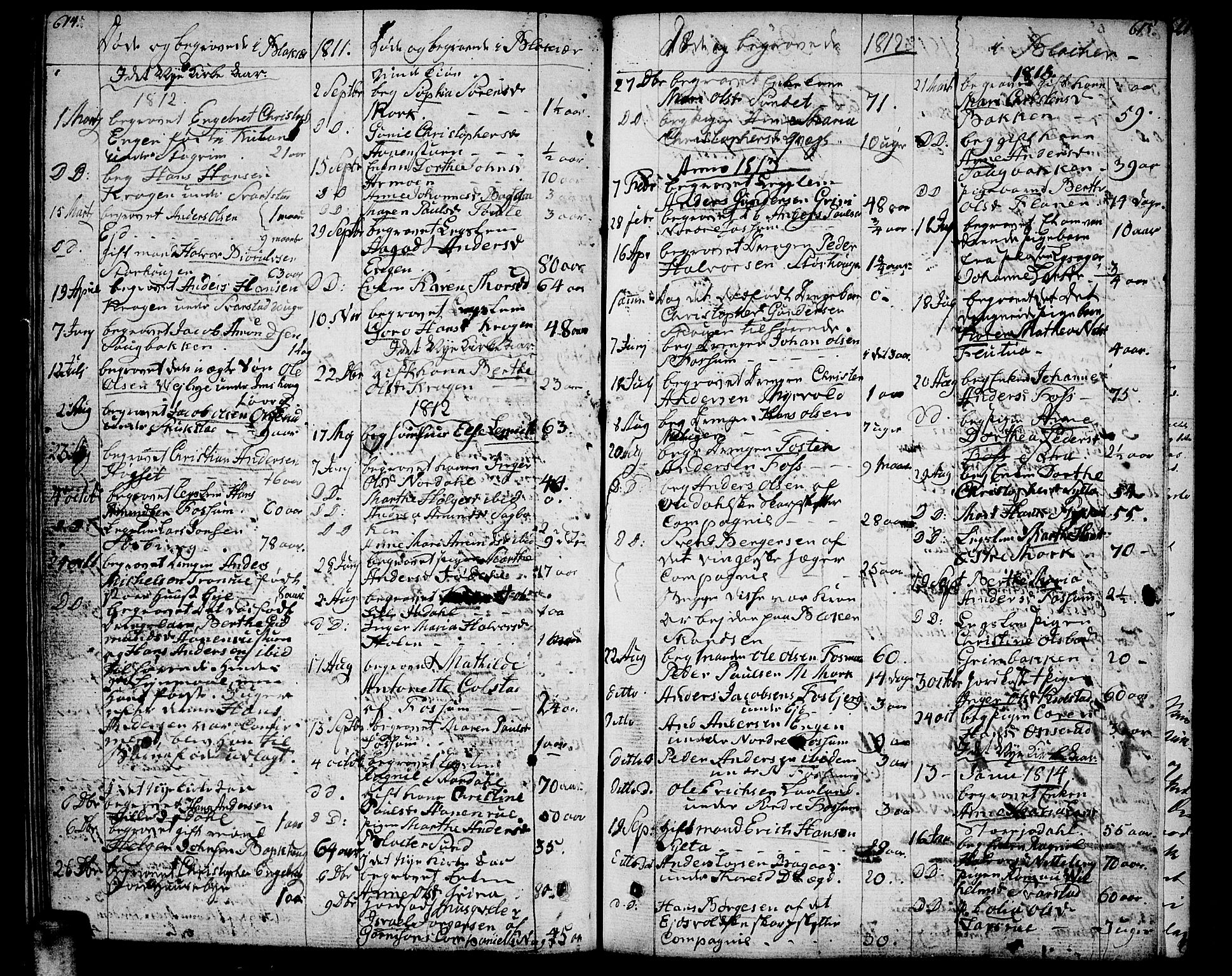 Aurskog prestekontor Kirkebøker, SAO/A-10304a/F/Fa/L0004: Parish register (official) no. I 4, 1807-1814, p. 614-615
