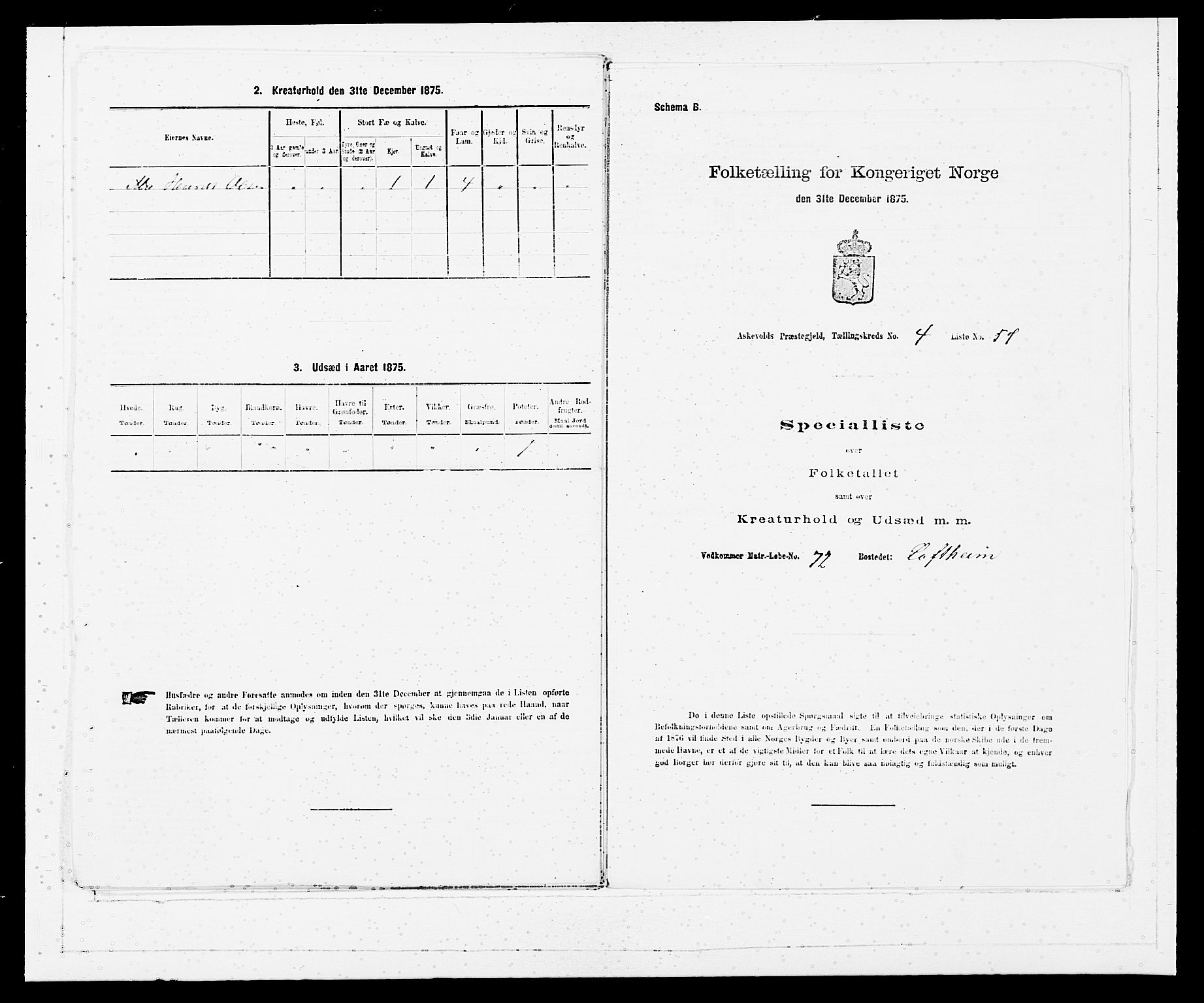 SAB, 1875 census for 1428P Askvoll, 1875, p. 356