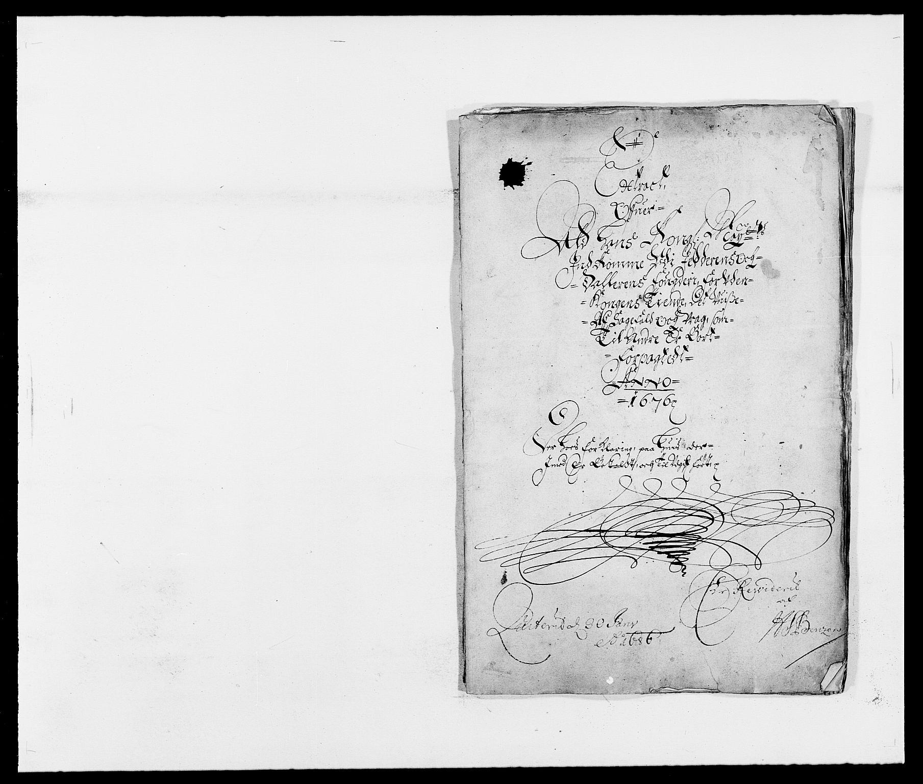 Rentekammeret inntil 1814, Reviderte regnskaper, Fogderegnskap, RA/EA-4092/R46/L2716: Fogderegnskap Jæren og Dalane, 1676, p. 1