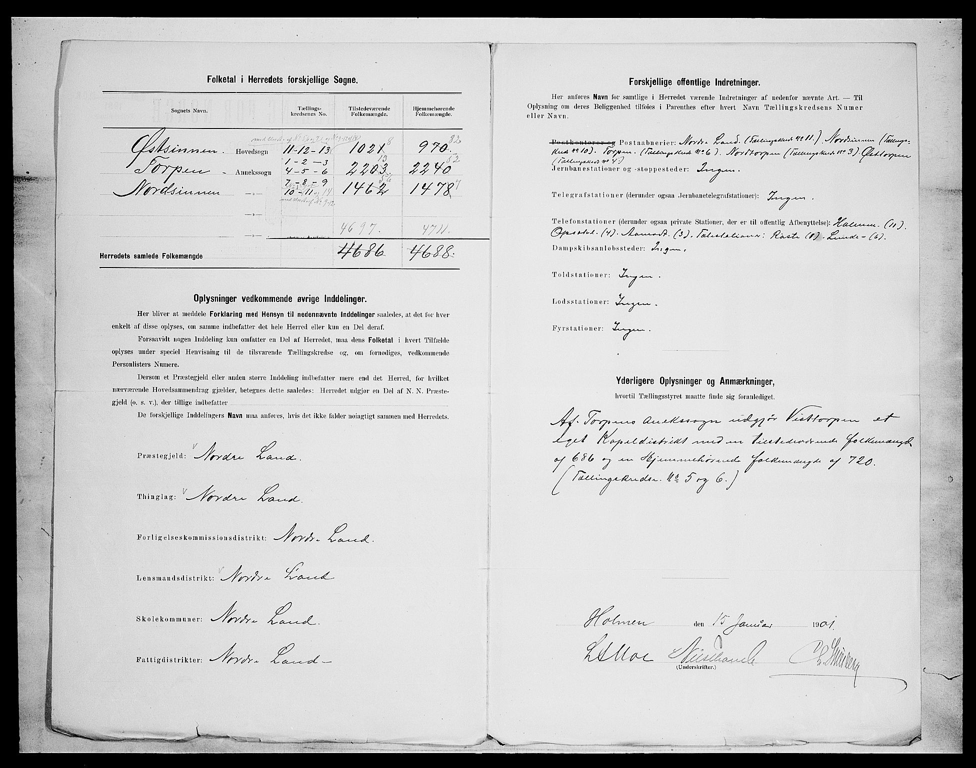 SAH, 1900 census for Nordre Land, 1900, p. 3