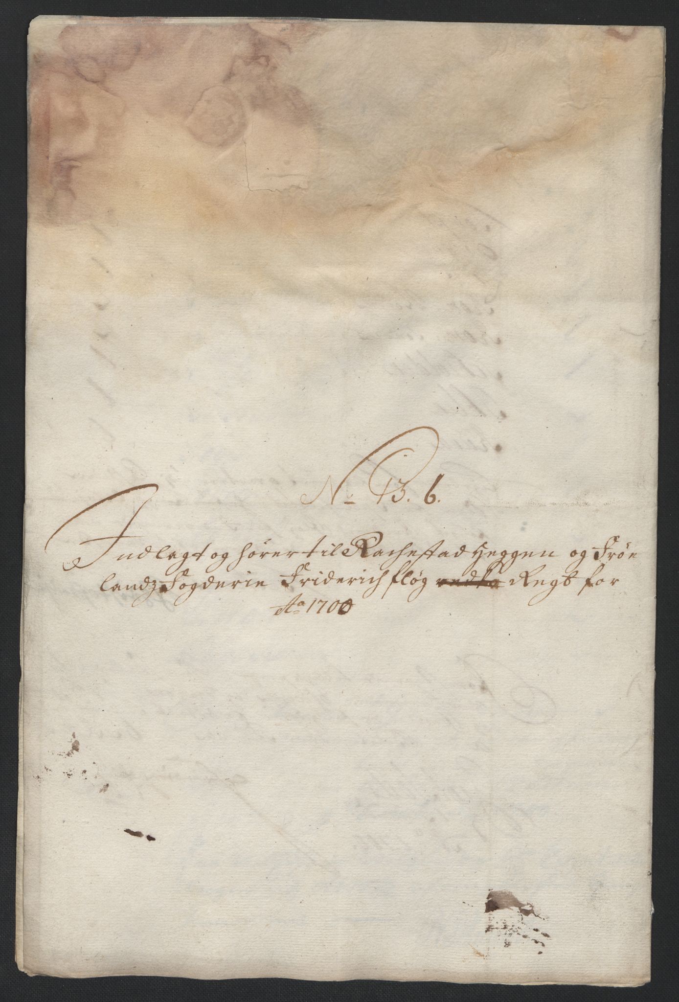 Rentekammeret inntil 1814, Reviderte regnskaper, Fogderegnskap, AV/RA-EA-4092/R07/L0291: Fogderegnskap Rakkestad, Heggen og Frøland, 1700, p. 65