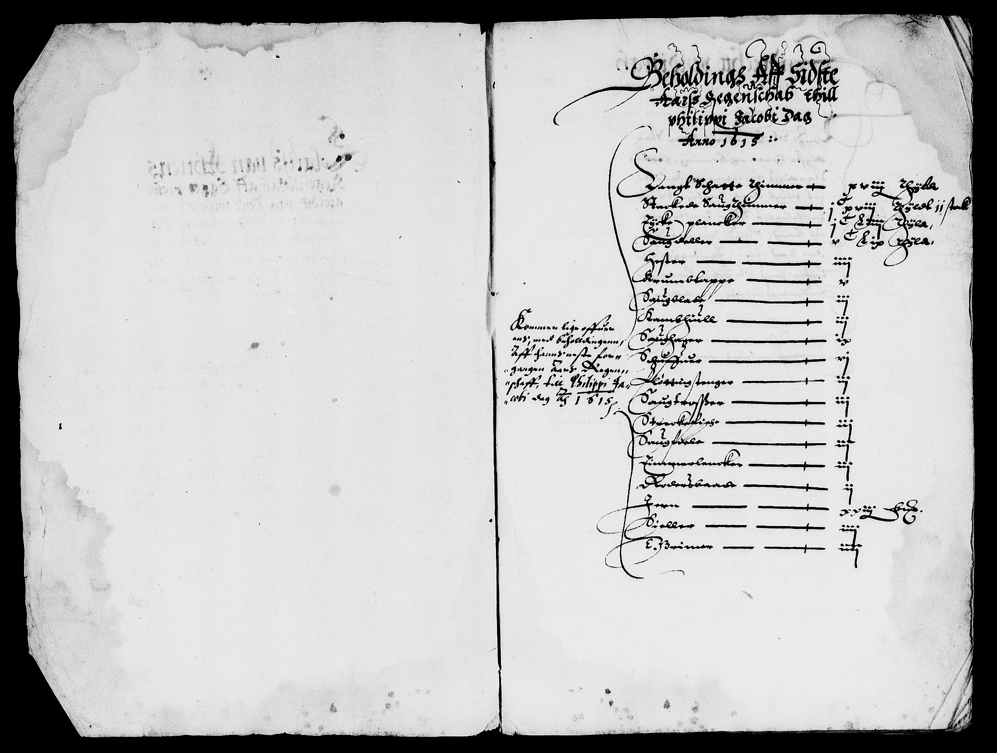 Rentekammeret inntil 1814, Reviderte regnskaper, Lensregnskaper, AV/RA-EA-5023/R/Rb/Rbm/L0001: Eiker len, 1607-1618