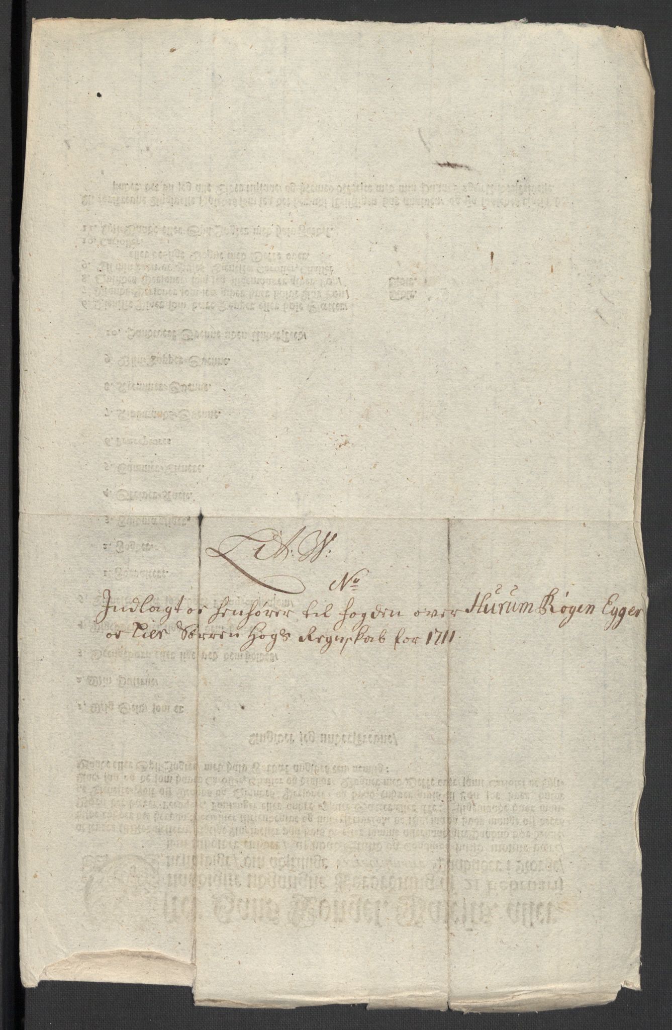 Rentekammeret inntil 1814, Reviderte regnskaper, Fogderegnskap, AV/RA-EA-4092/R31/L1706: Fogderegnskap Hurum, Røyken, Eiker, Lier og Buskerud, 1711, p. 134