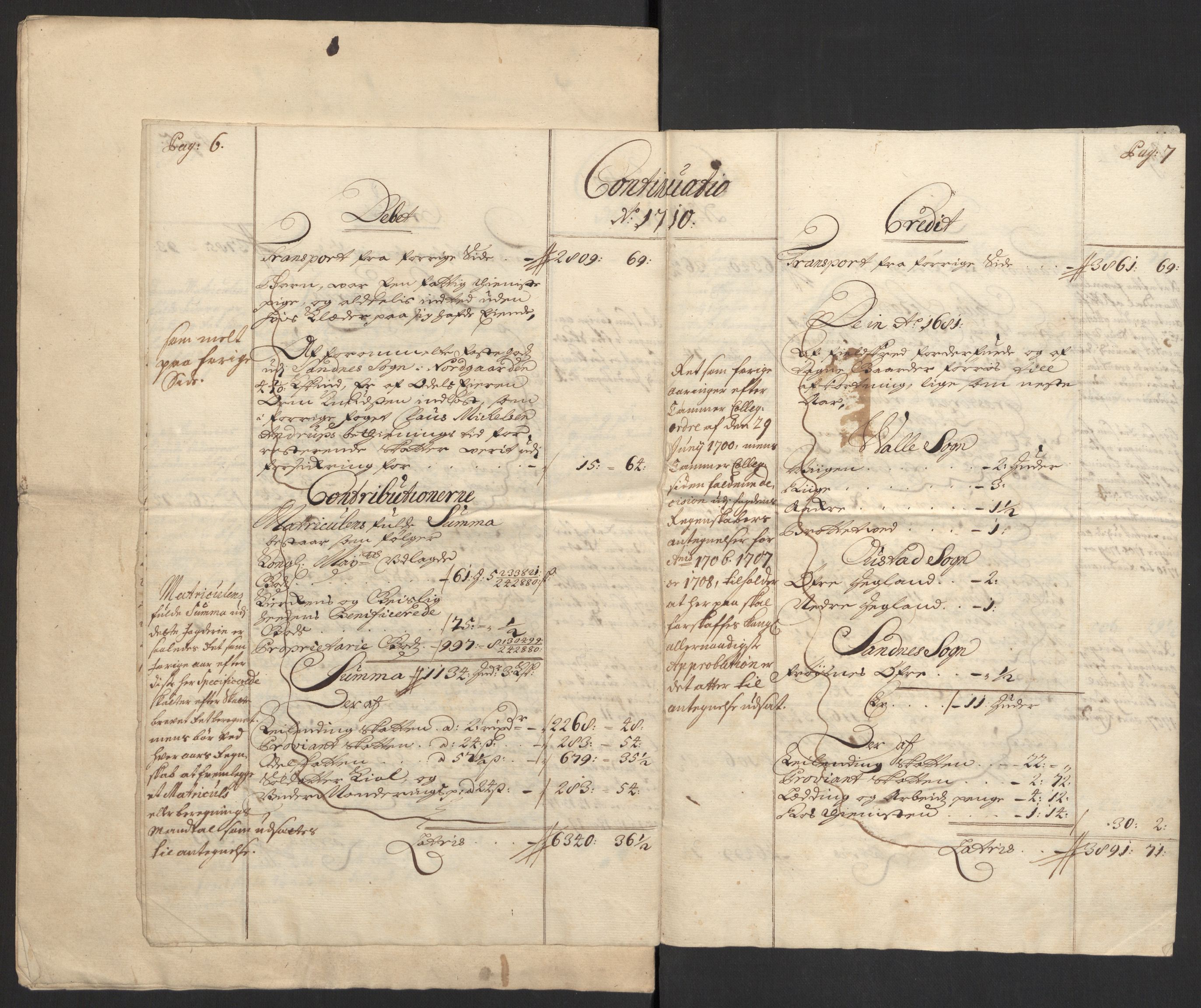 Rentekammeret inntil 1814, Reviderte regnskaper, Fogderegnskap, RA/EA-4092/R40/L2449: Fogderegnskap Råbyggelag, 1709-1711, p. 107