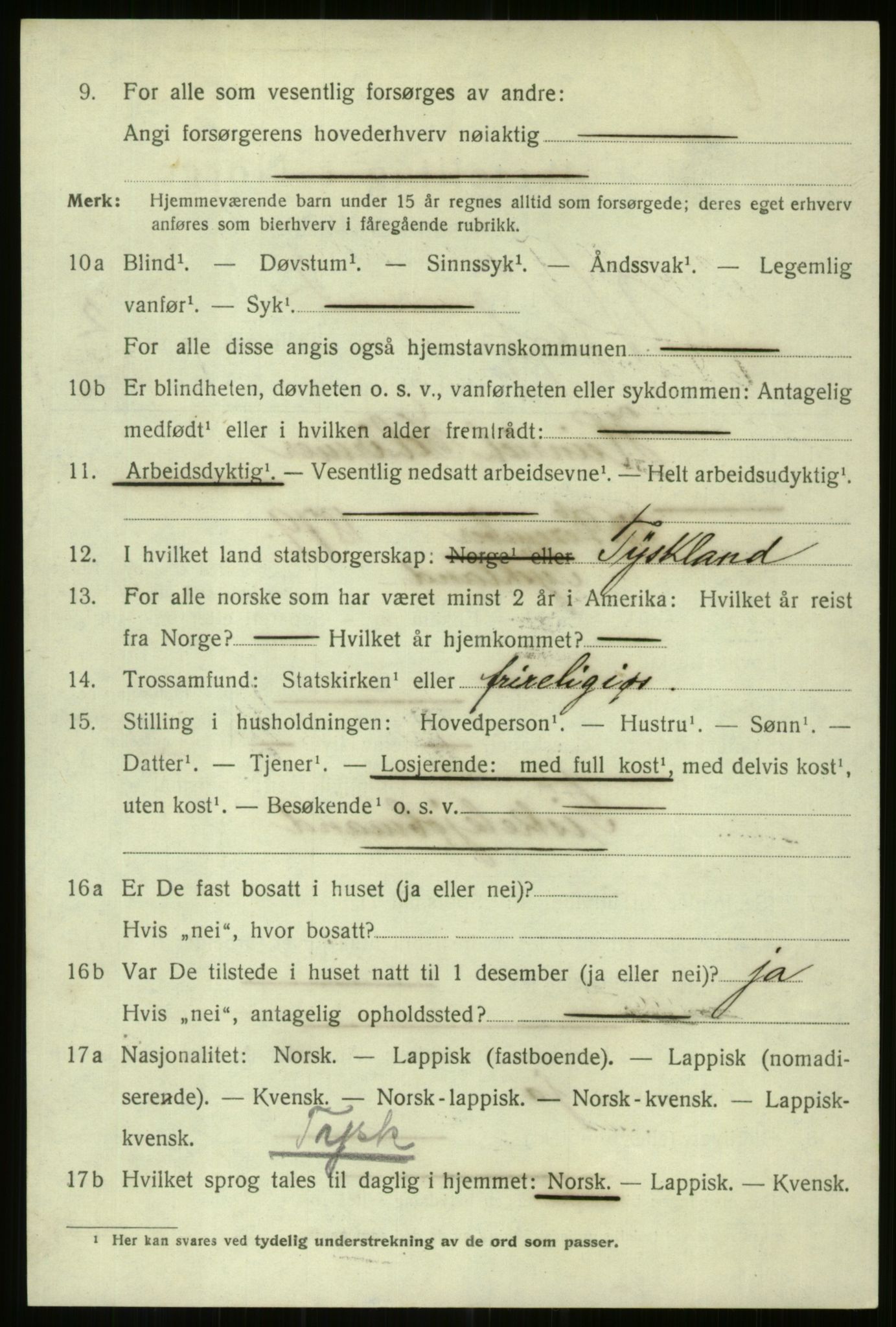 SATØ, 1920 census for Hammerfest, 1920, p. 7572