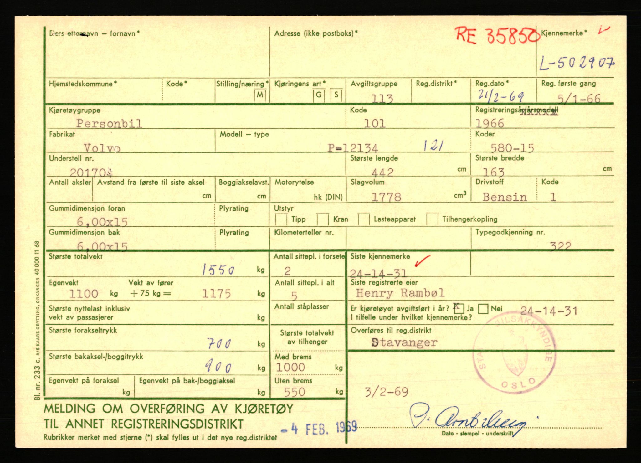 Stavanger trafikkstasjon, AV/SAST-A-101942/0/F/L0077: L-500000 - L-502999, 1930-1971, p. 2179