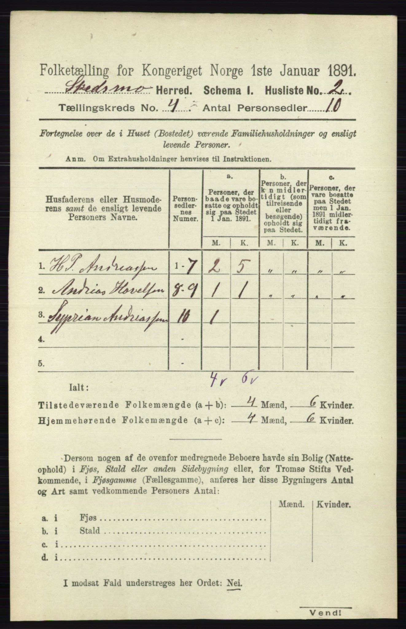 RA, 1891 census for 0231 Skedsmo, 1891, p. 1760