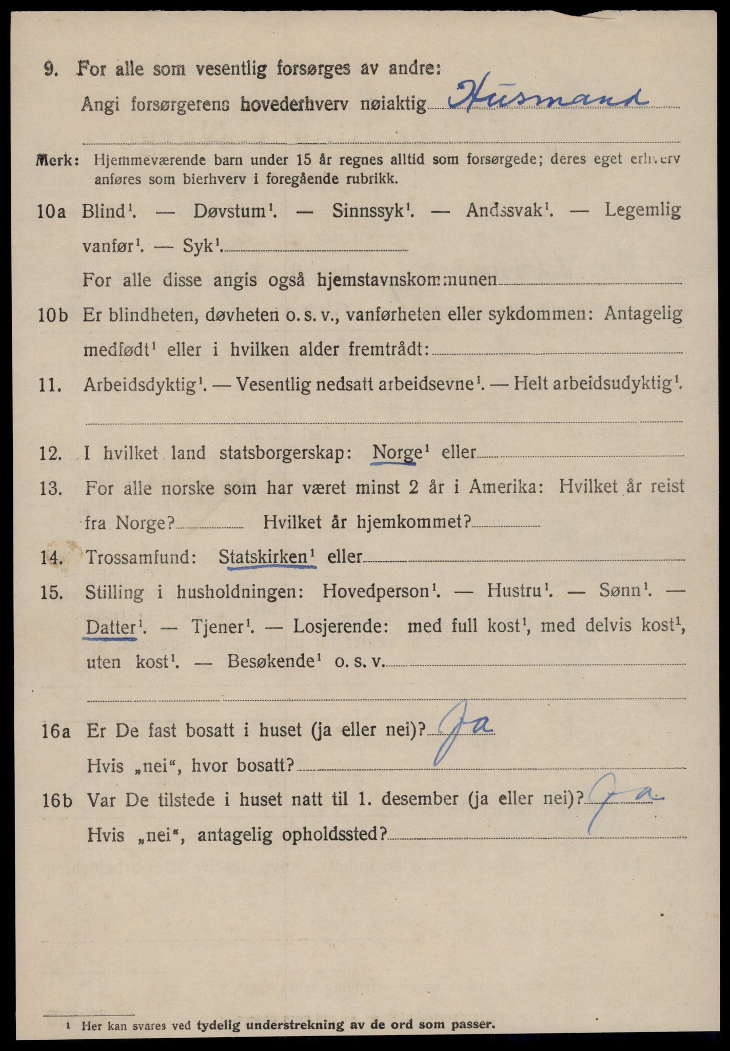 SAT, 1920 census for Stangvik, 1920, p. 4783