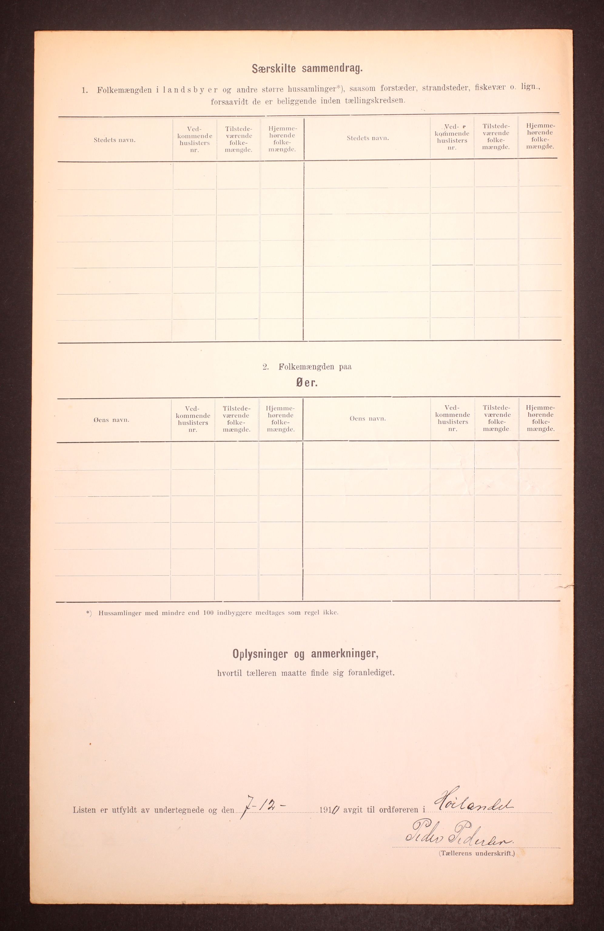 RA, 1910 census for Høylandet, 1910, p. 8