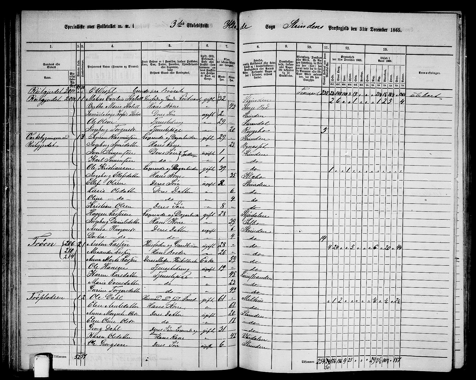 RA, 1865 census for Strinda, 1865, p. 80