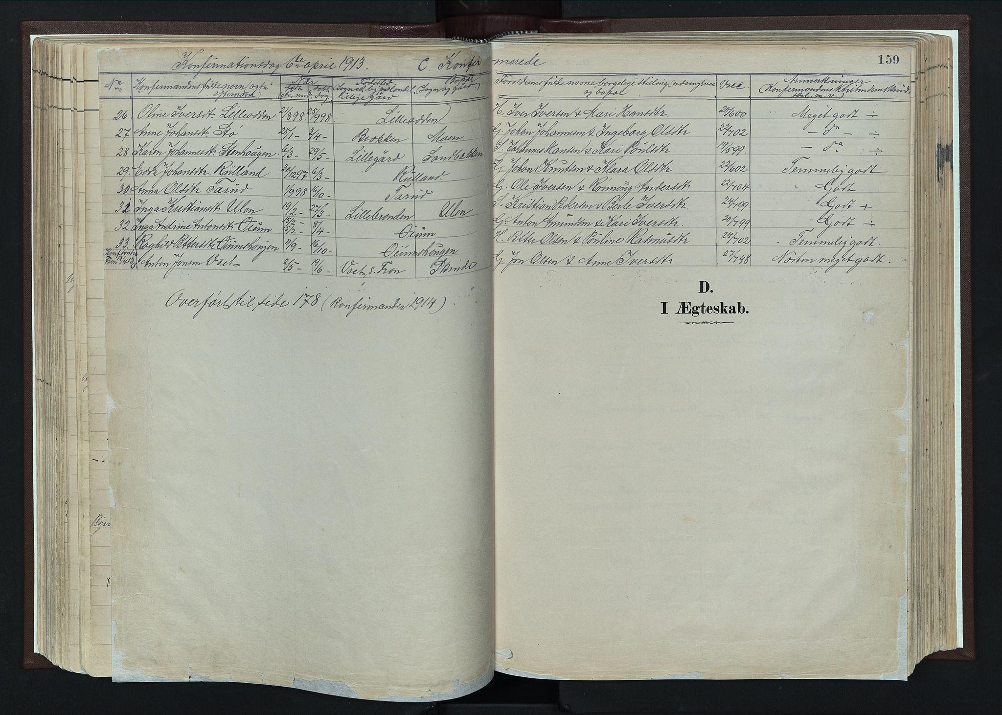 Nord-Fron prestekontor, SAH/PREST-080/H/Ha/Haa/L0004: Parish register (official) no. 4, 1884-1914, p. 159