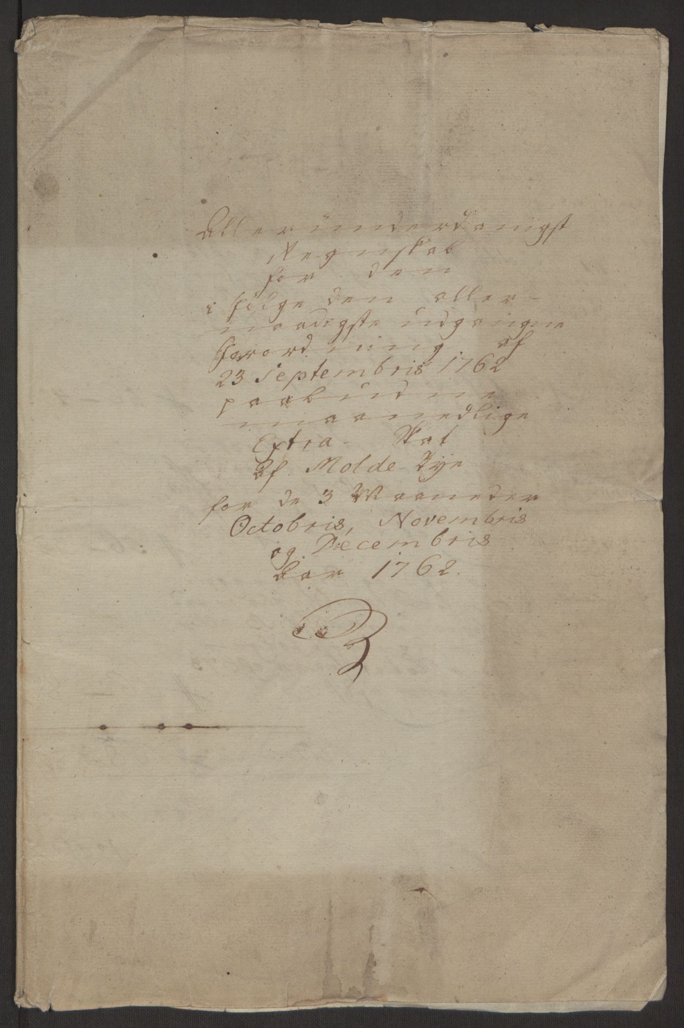 Rentekammeret inntil 1814, Reviderte regnskaper, Byregnskaper, RA/EA-4066/R/Rq/L0487/0004: [Q1] Kontribusjonsregnskap / Ekstraskatt, 1762-1772, p. 4