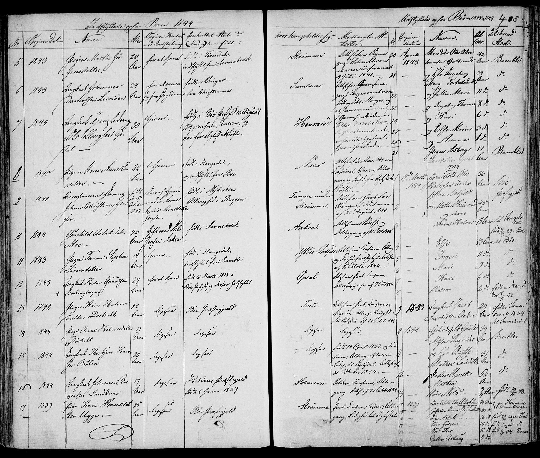 Drangedal kirkebøker, AV/SAKO-A-258/F/Fa/L0007a: Parish register (official) no. 7a, 1837-1856, p. 408