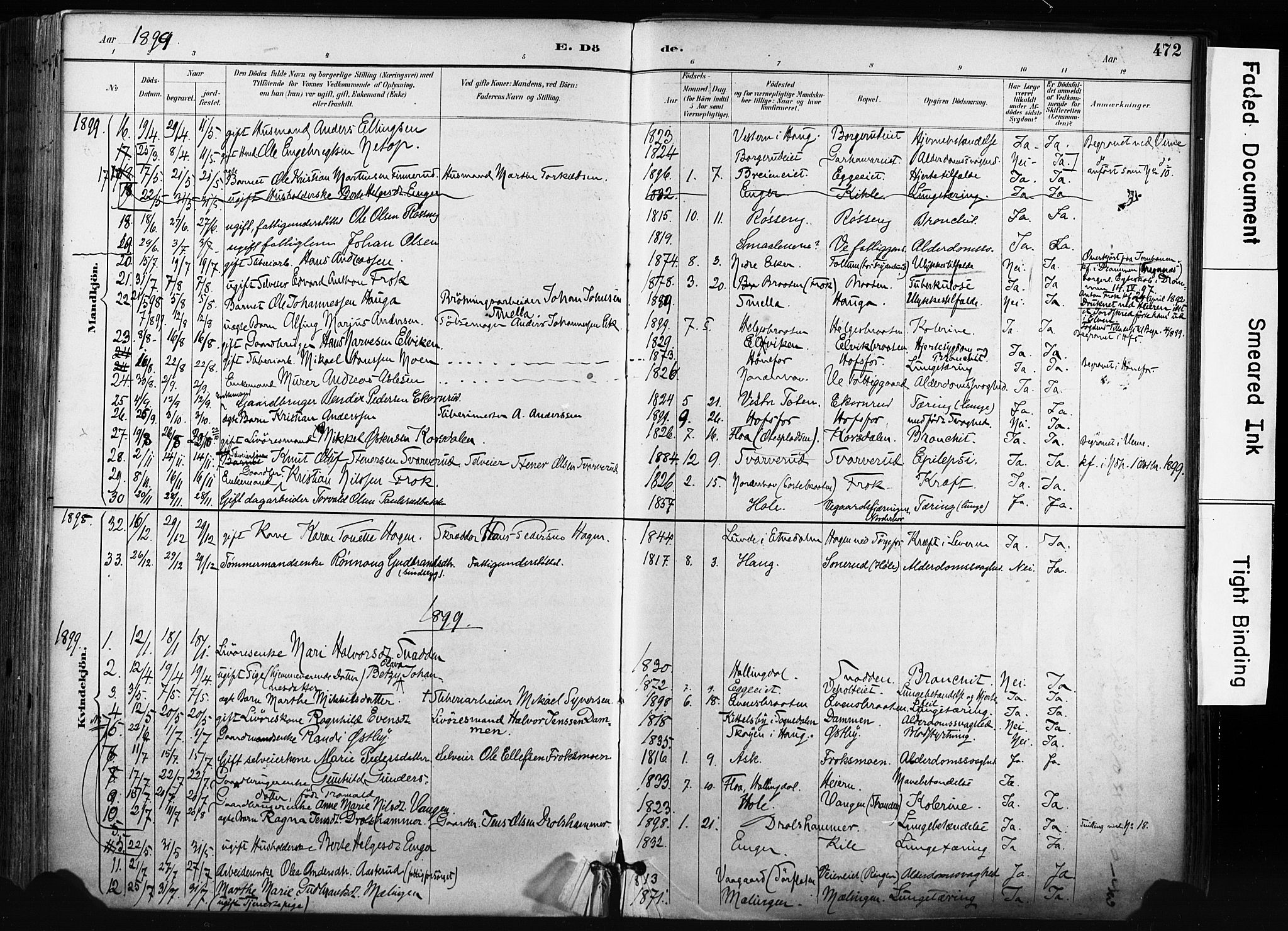 Norderhov kirkebøker, AV/SAKO-A-237/F/Fa/L0016: Parish register (official) no. 16, 1885-1902, p. 472